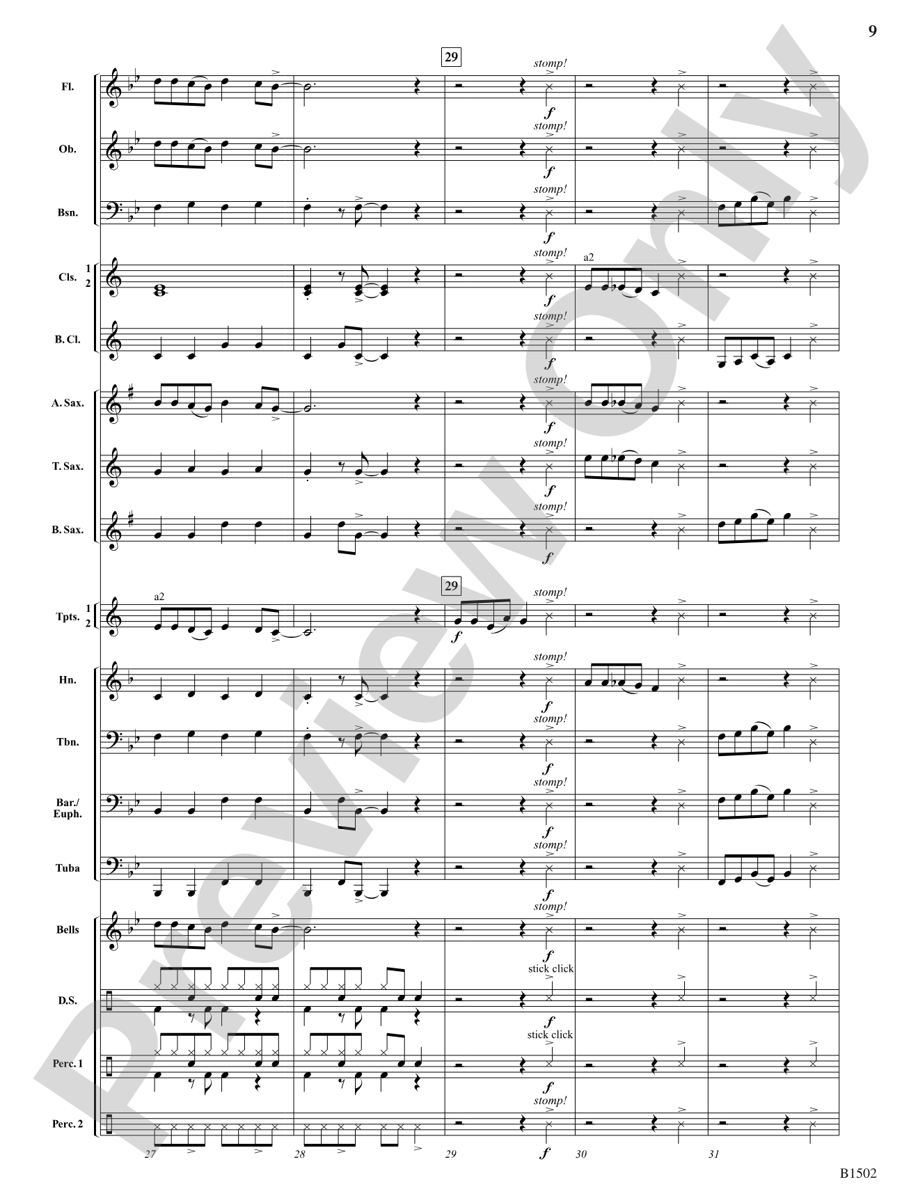 Twist and Stomp!: Concert Band Conductor Score & Parts