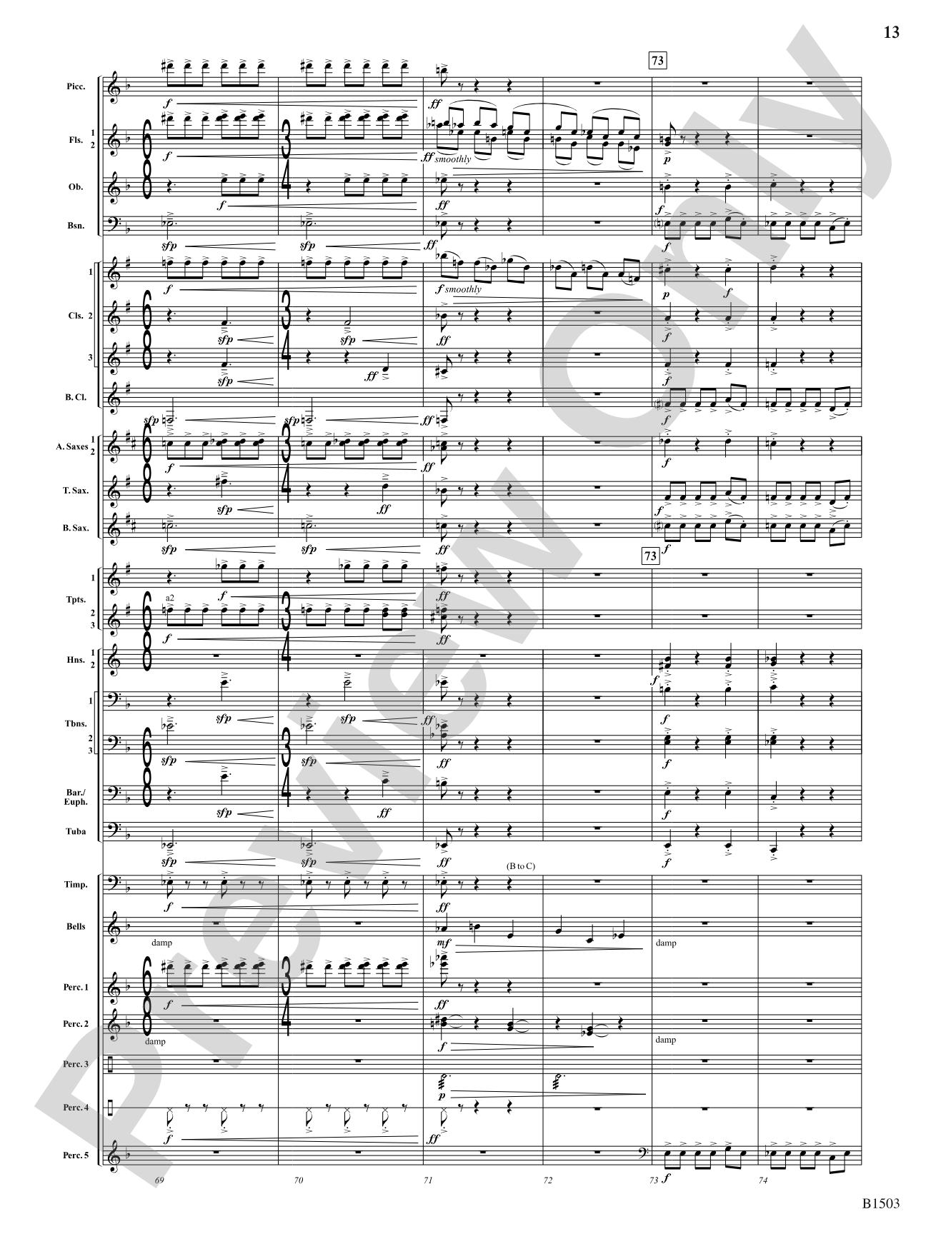 True Calling: Concert Band Conductor Score & Parts