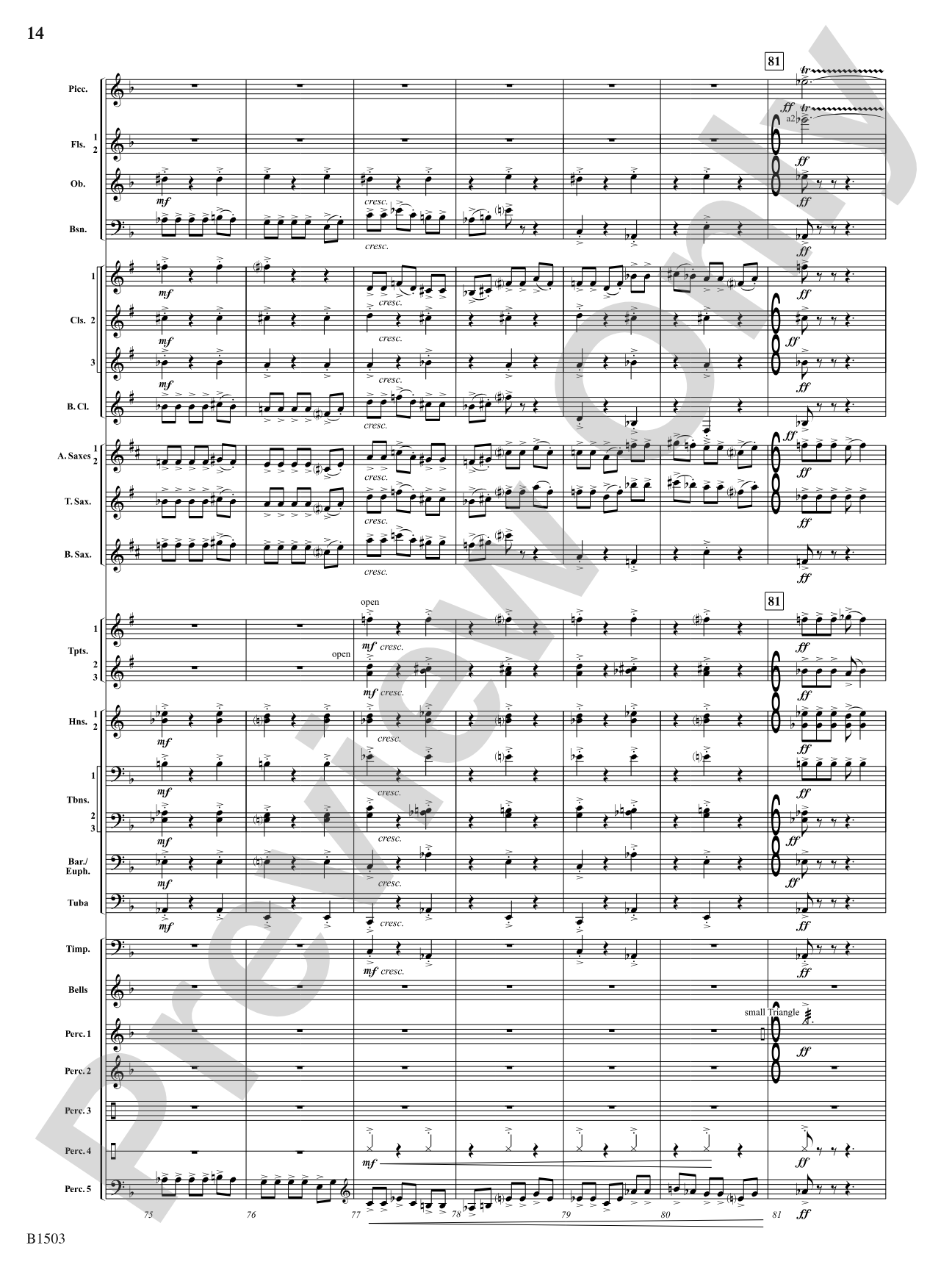 True Calling: Concert Band Conductor Score & Parts