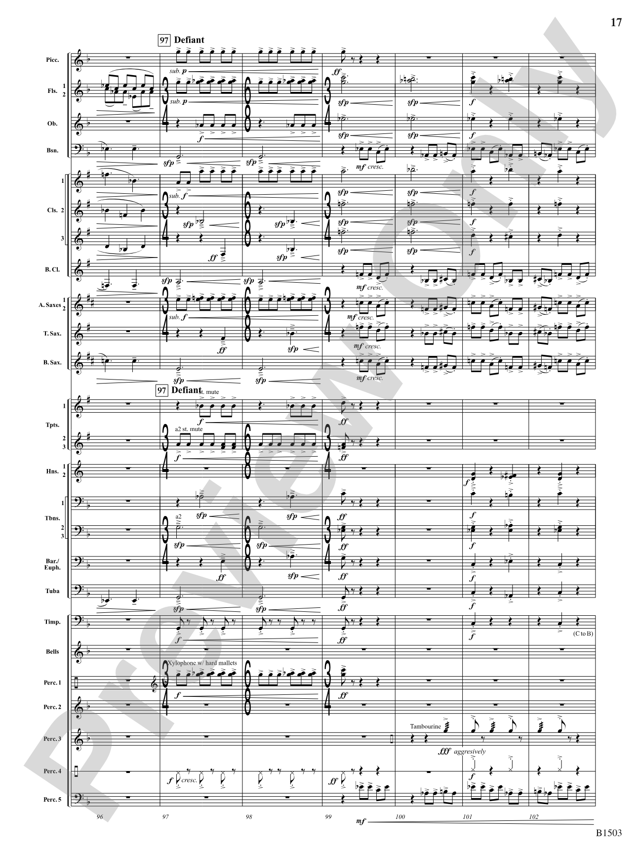 True Calling: Concert Band Conductor Score & Parts