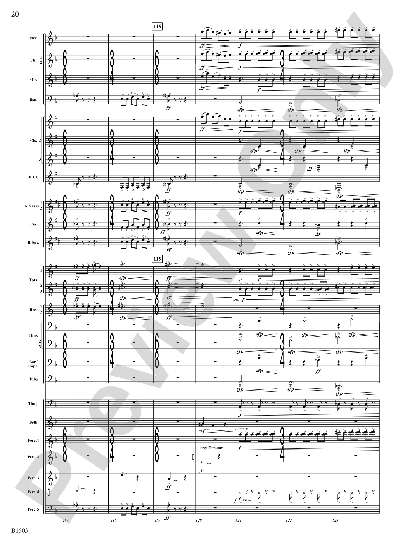 True Calling: Concert Band Conductor Score & Parts