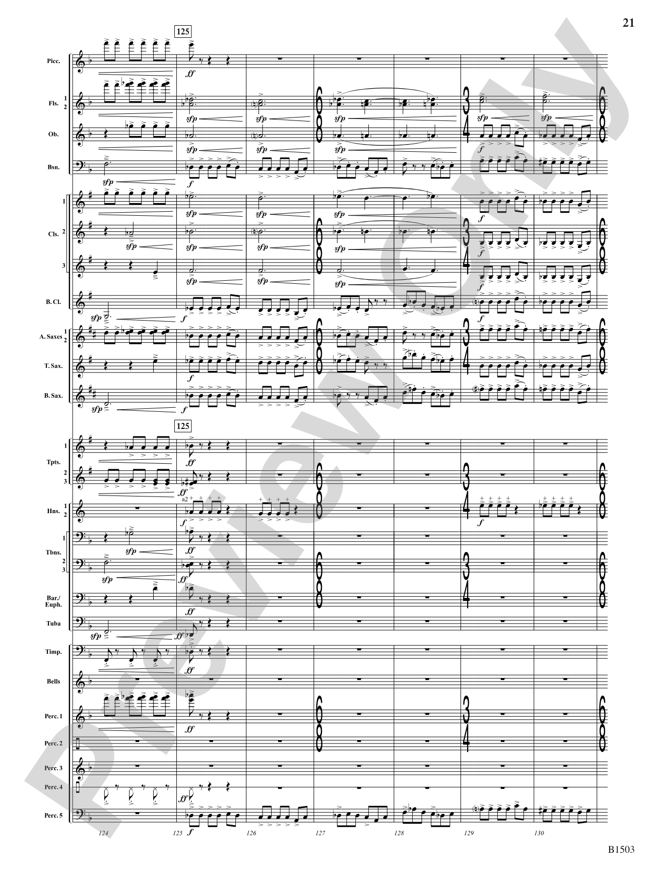 True Calling: Concert Band Conductor Score & Parts