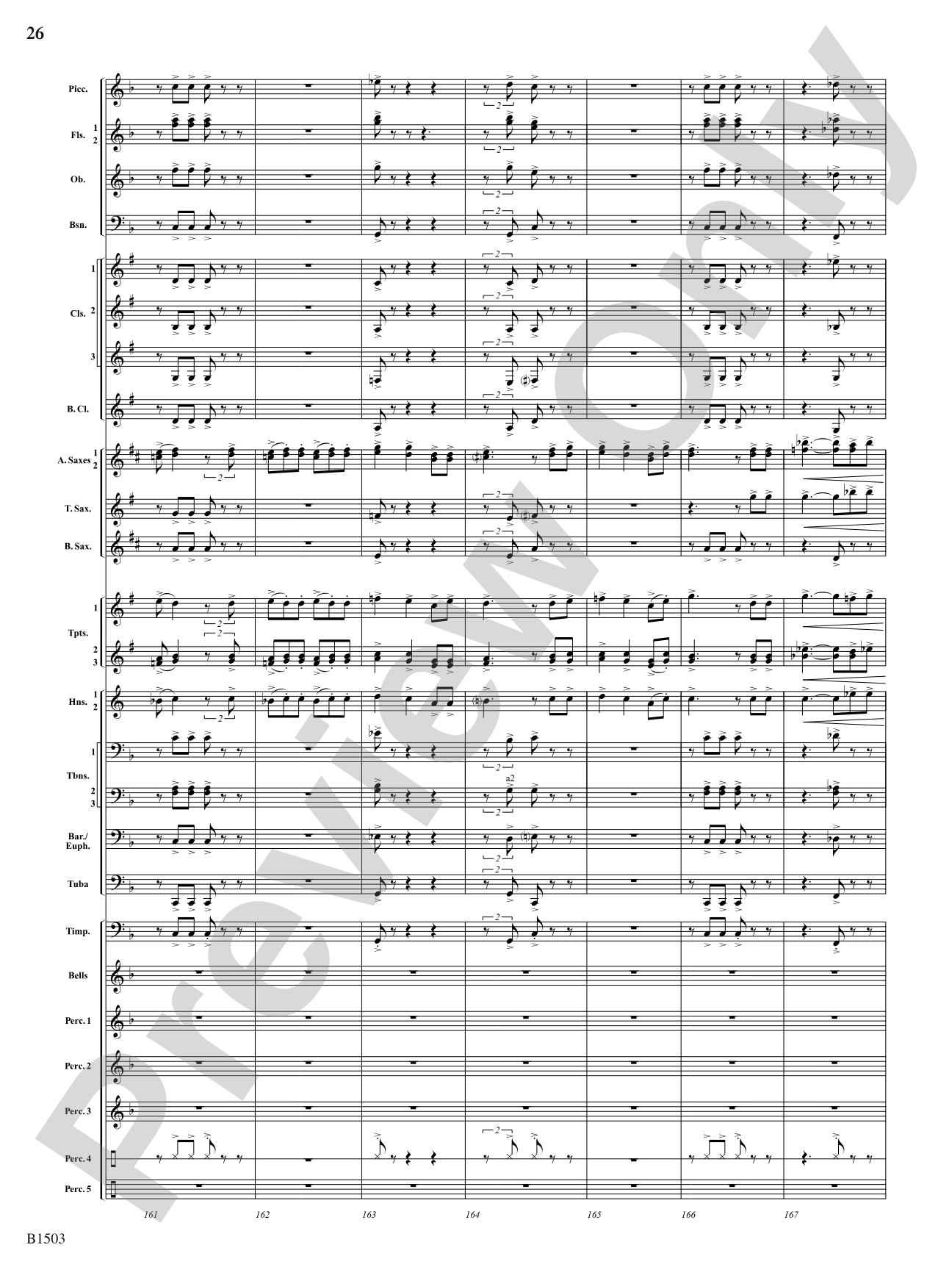 True Calling: Concert Band Conductor Score & Parts