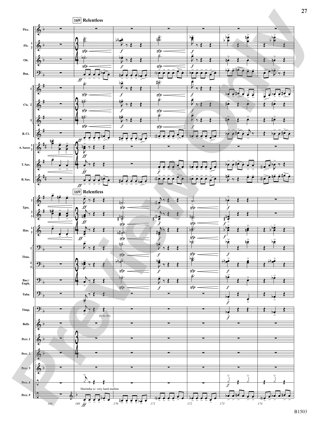 True Calling: Concert Band Conductor Score & Parts