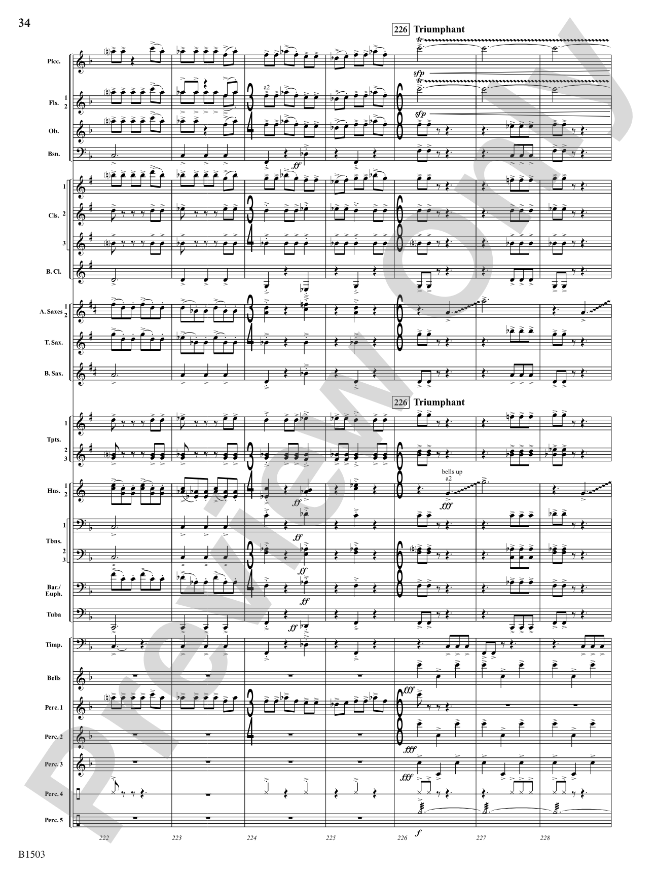 True Calling: Concert Band Conductor Score & Parts