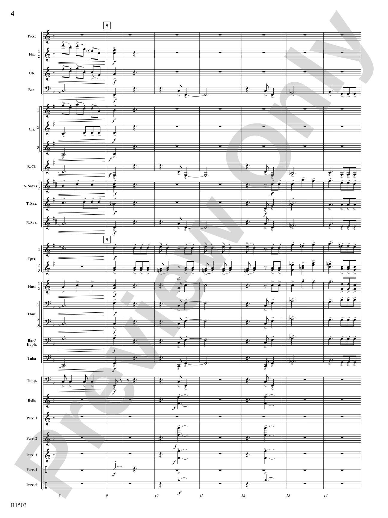 True Calling: Concert Band Conductor Score & Parts