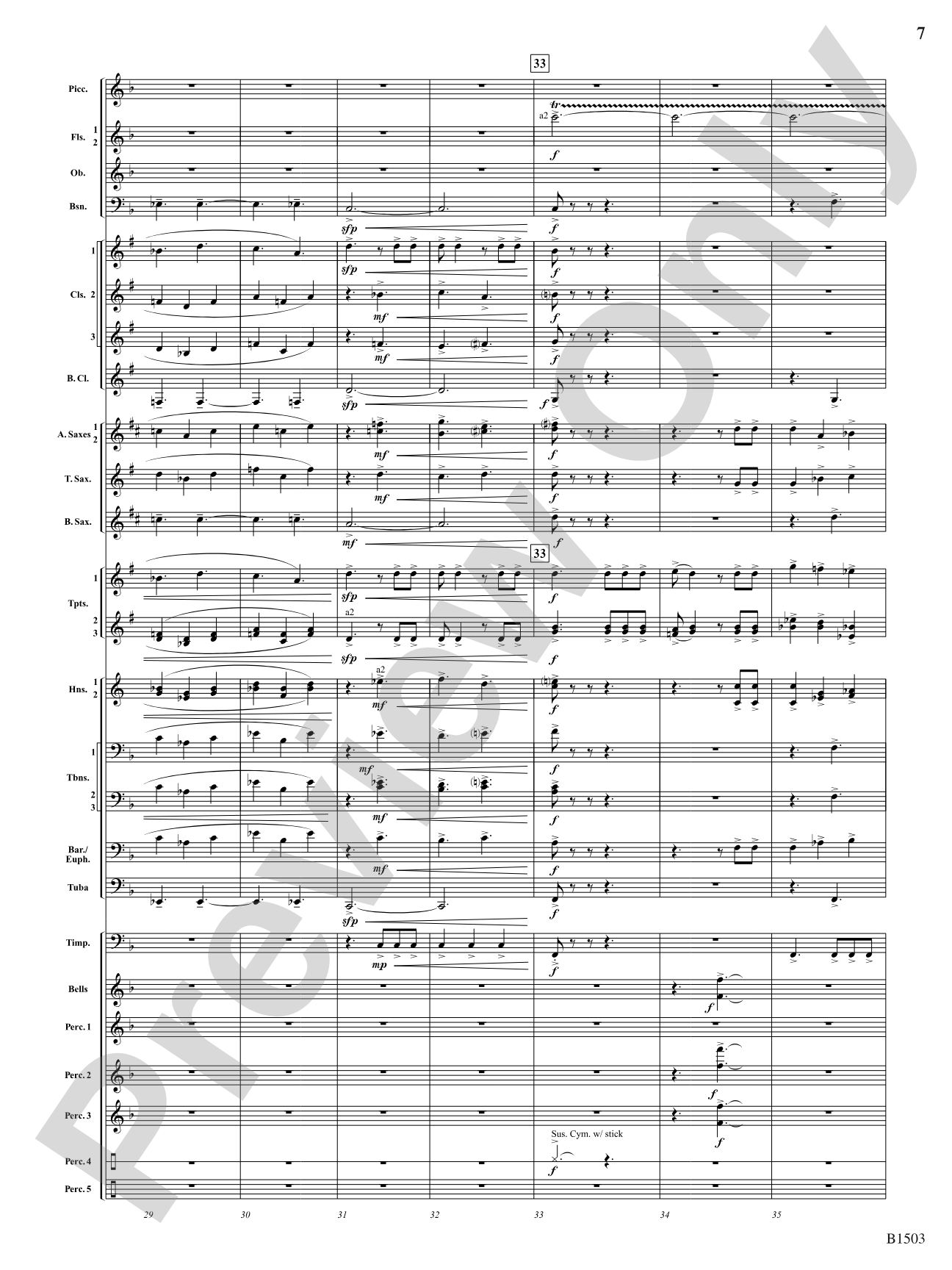 True Calling: Concert Band Conductor Score & Parts