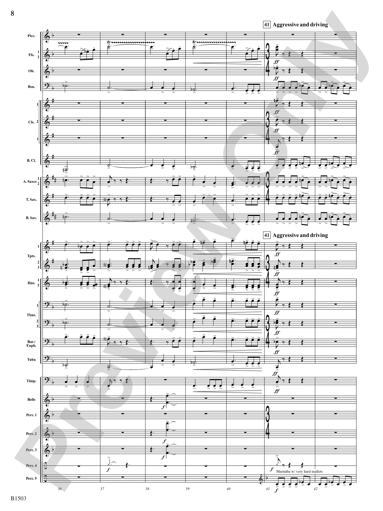 True Calling: Concert Band Conductor Score & Parts
