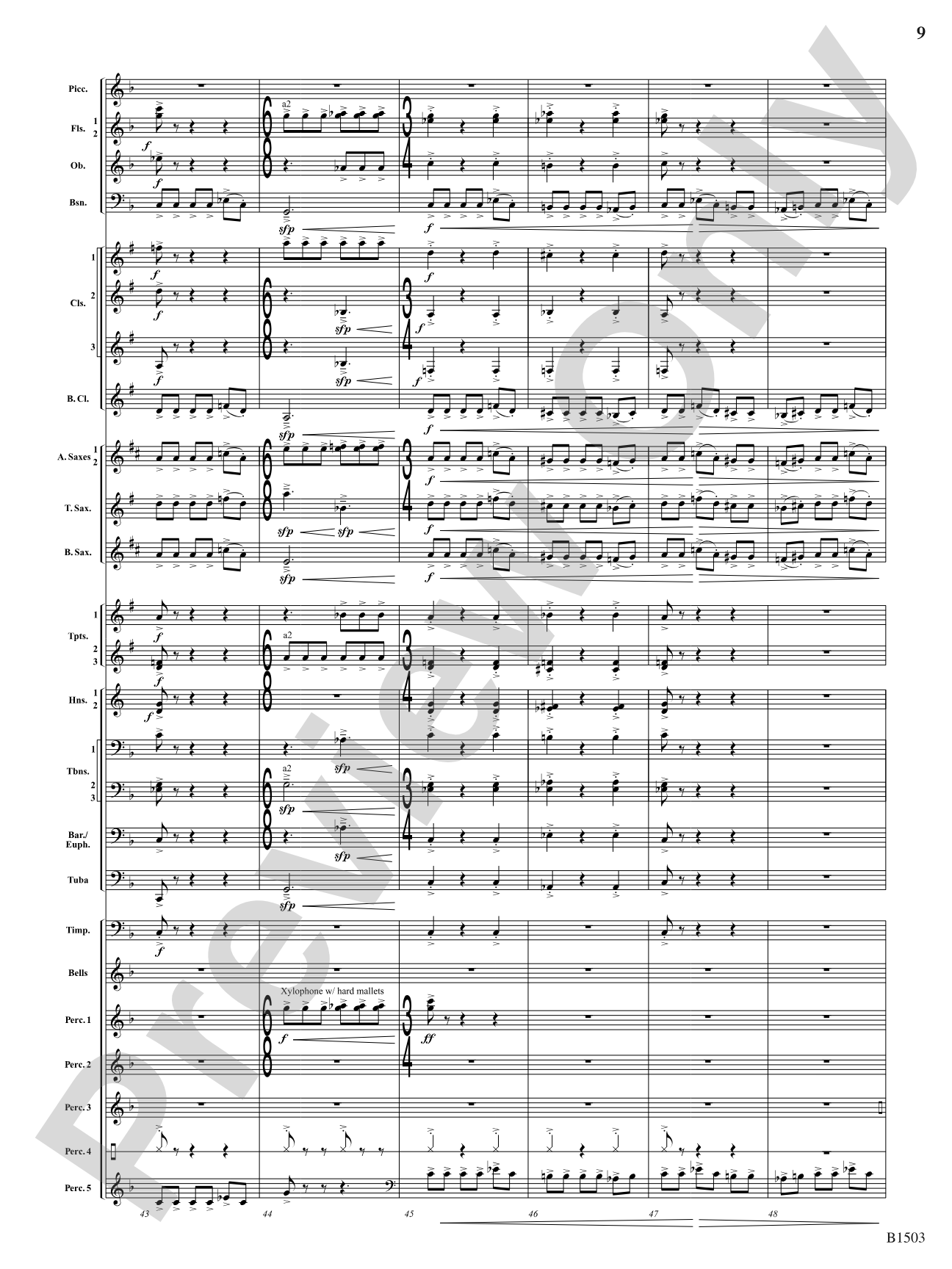 True Calling: Concert Band Conductor Score & Parts