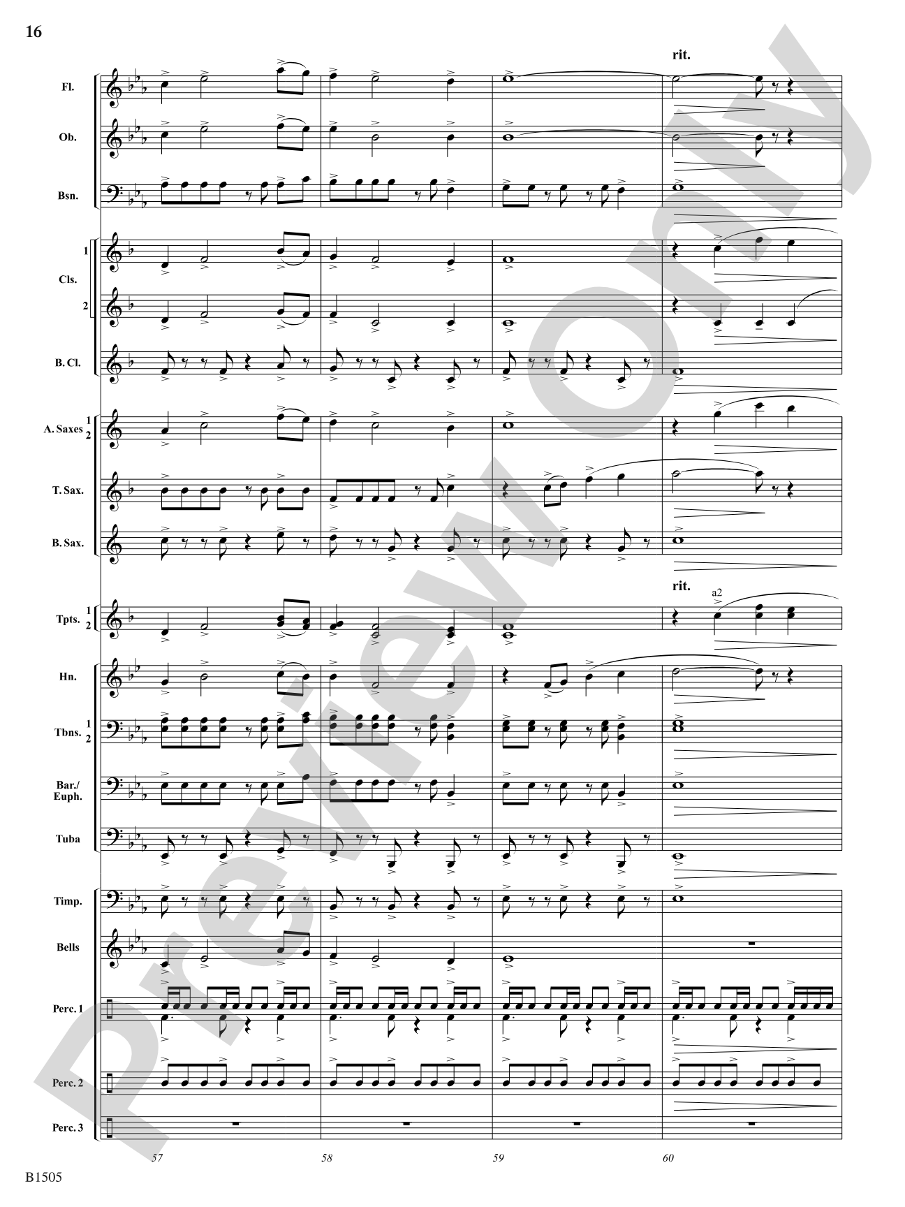 Winds of Celebration: Concert Band Conductor Score & Parts