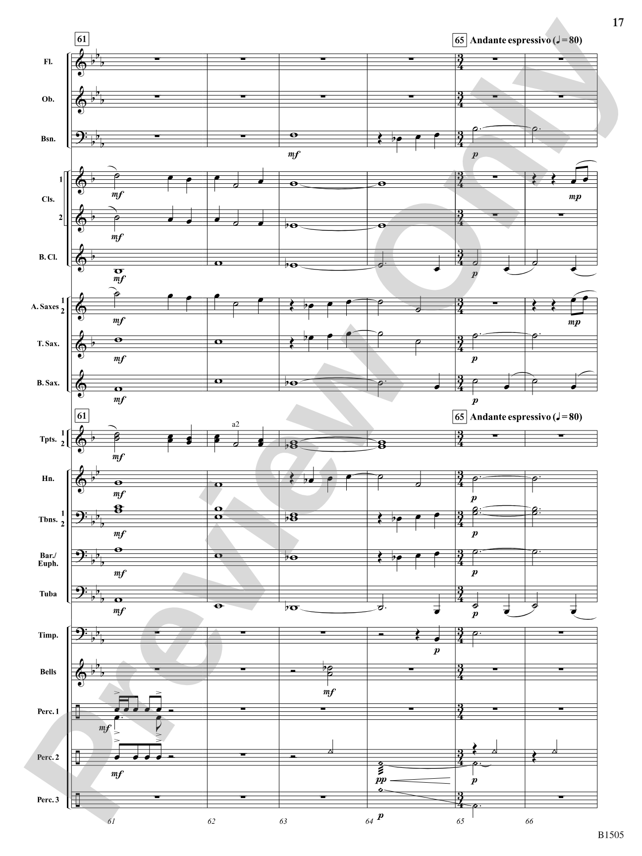 Winds of Celebration: Concert Band Conductor Score & Parts