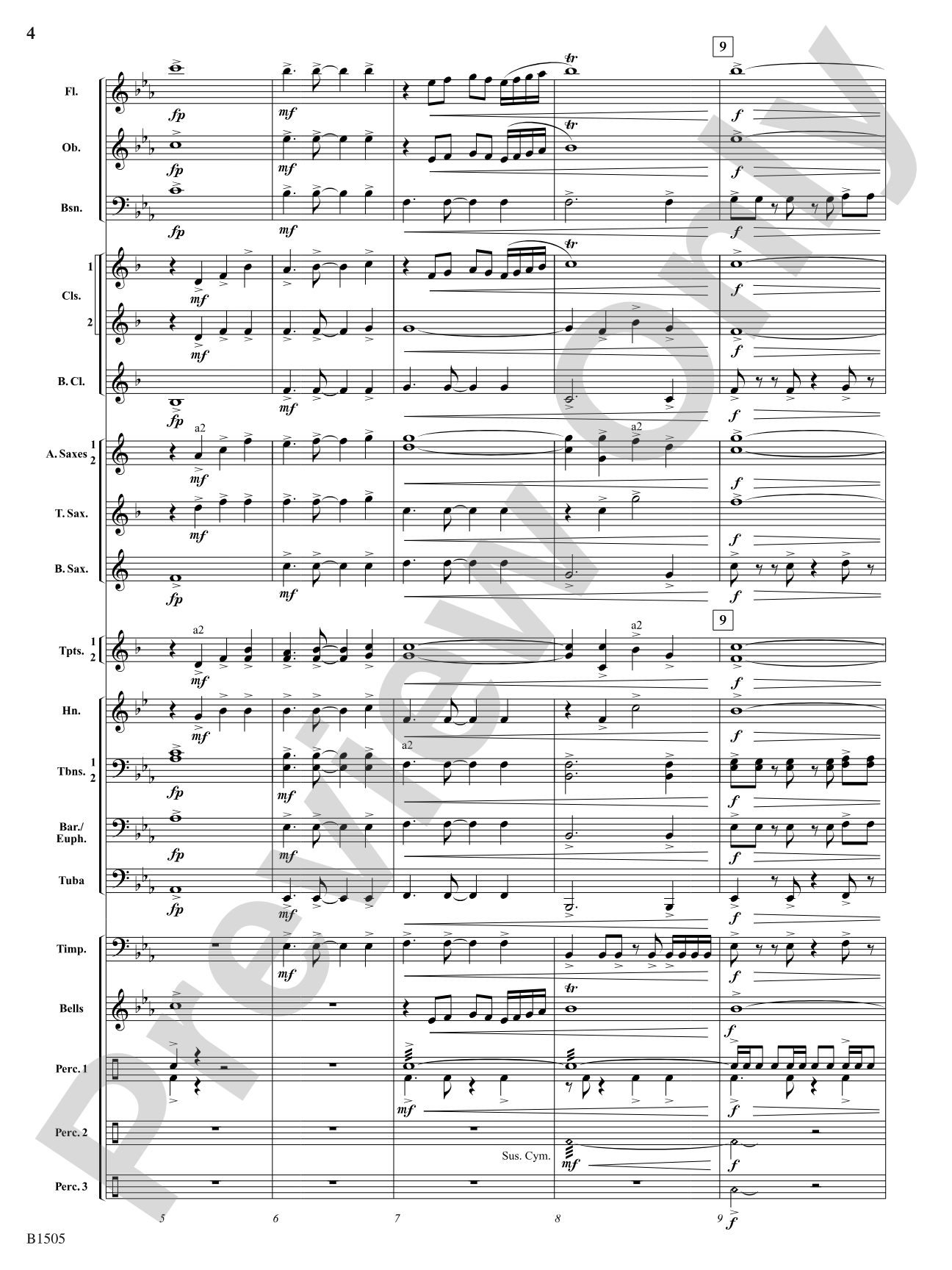 Winds of Celebration: Concert Band Conductor Score & Parts