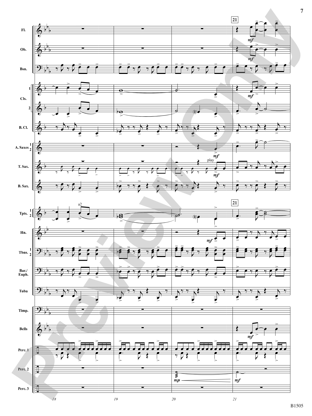 Winds of Celebration: Concert Band Conductor Score & Parts