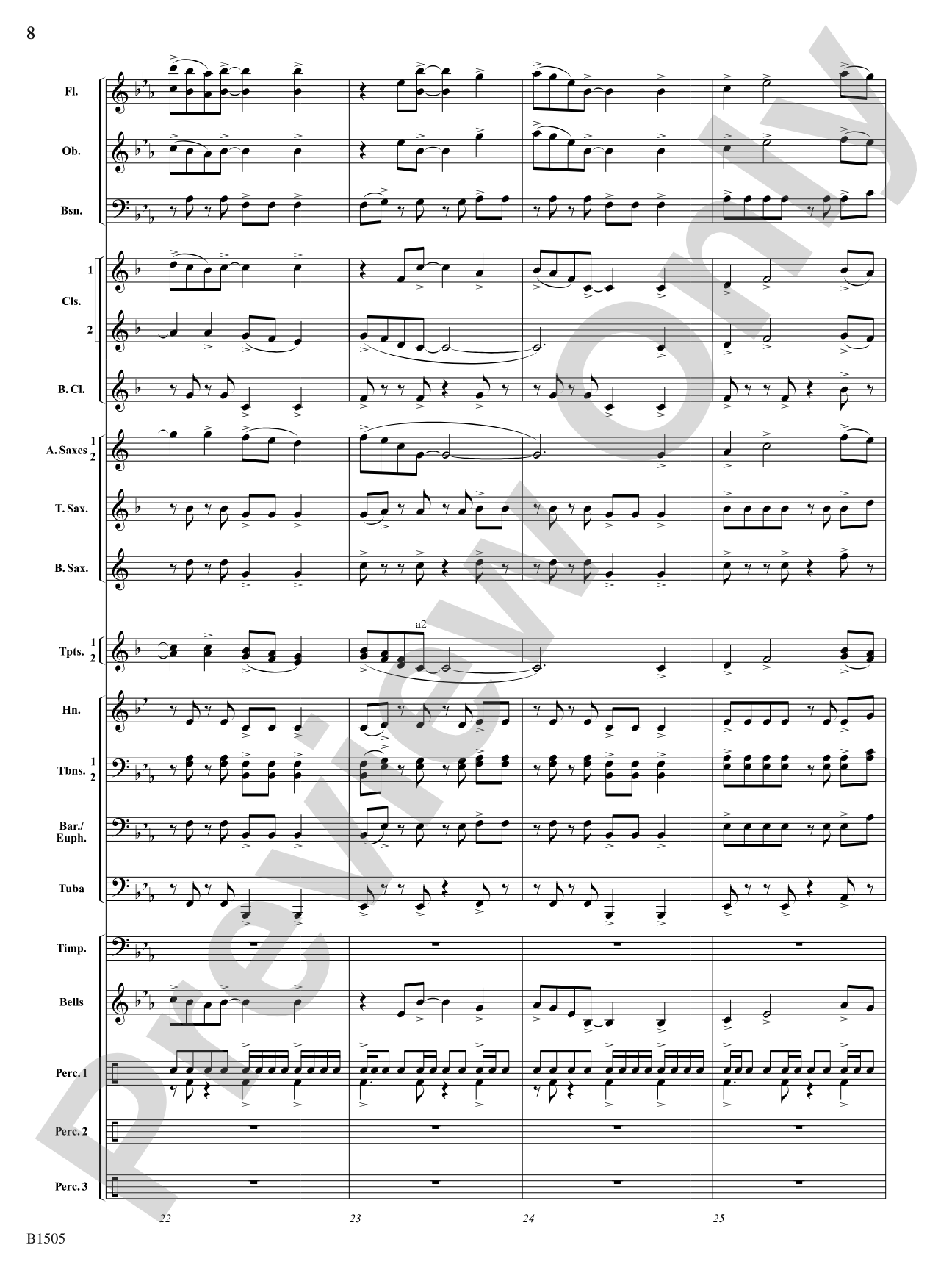 Winds of Celebration: Concert Band Conductor Score & Parts