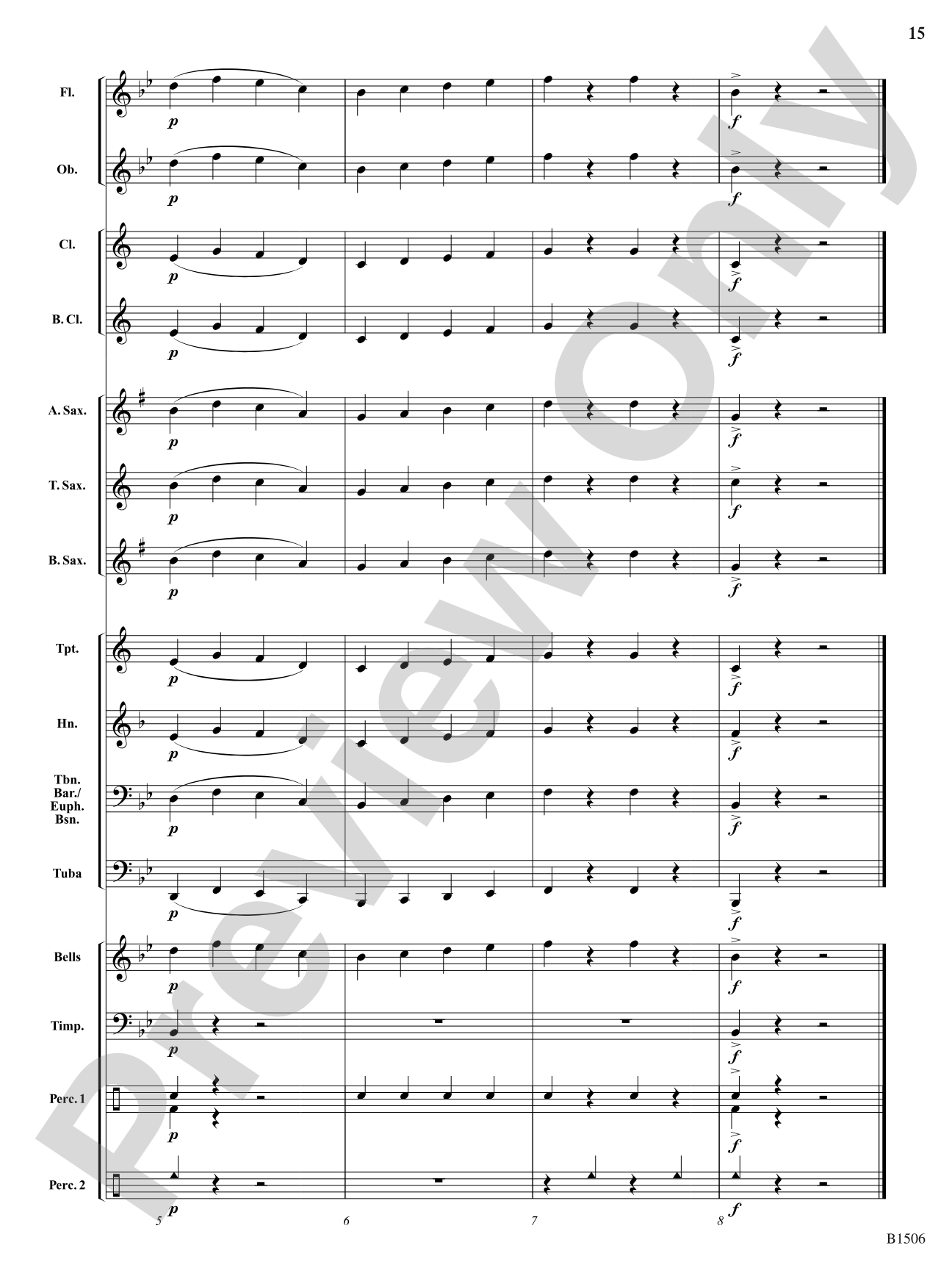 Flying High: Concert Band Conductor Score & Parts