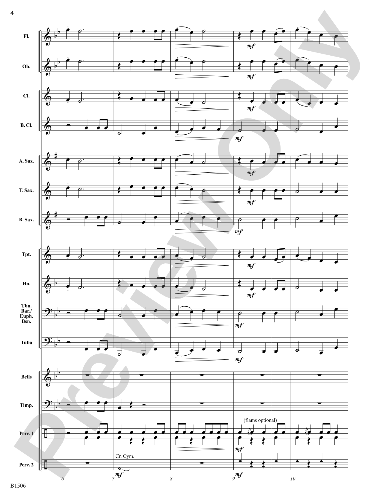 Flying High: Concert Band Conductor Score & Parts