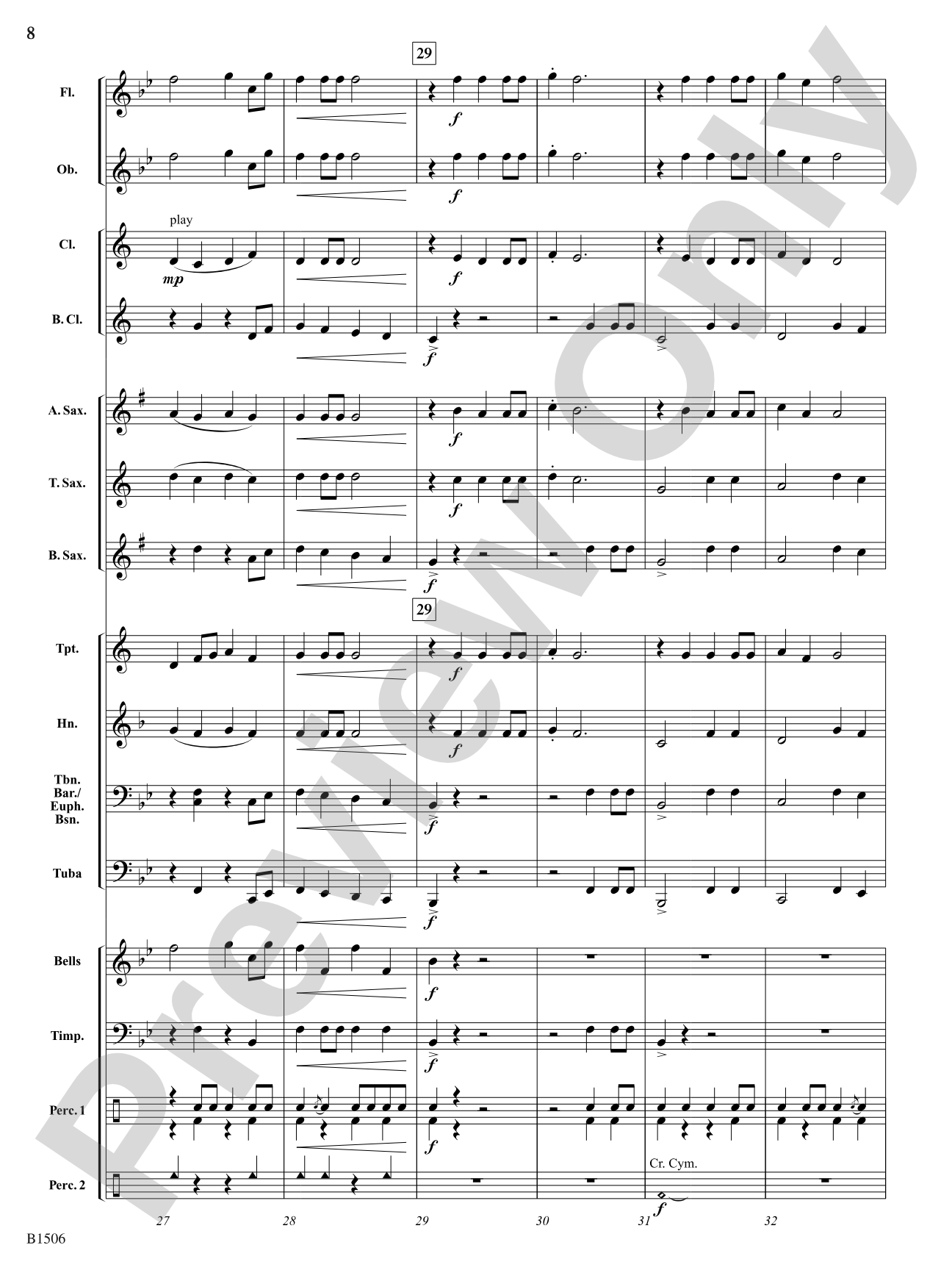 Flying High: Concert Band Conductor Score & Parts