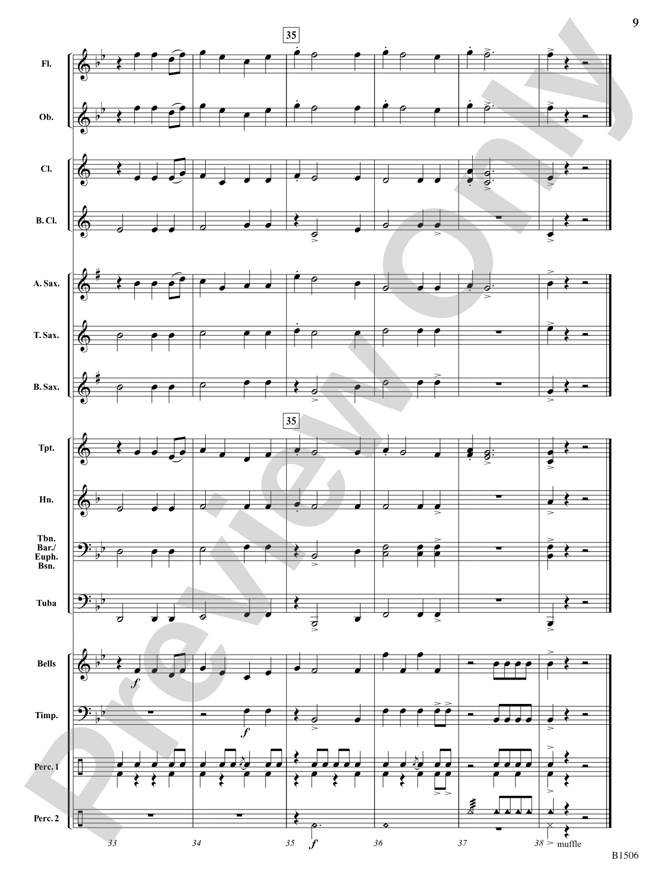 Flying High: Concert Band Conductor Score & Parts