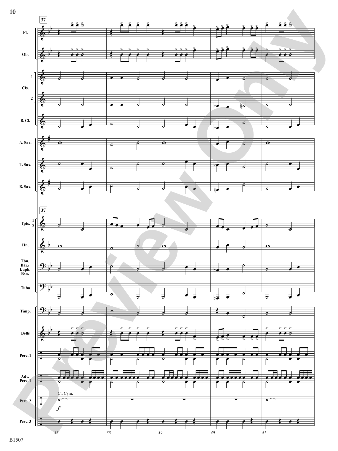Autumn Fanfare: Concert Band Conductor Score & Parts
