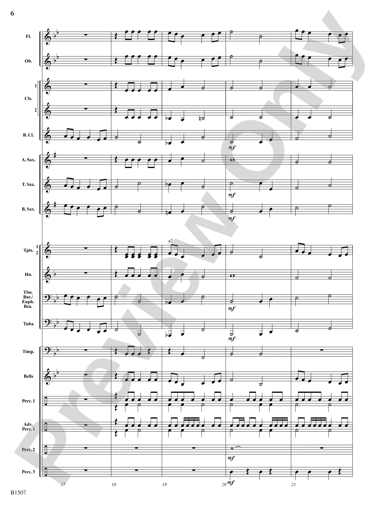 Autumn Fanfare: Concert Band Conductor Score & Parts