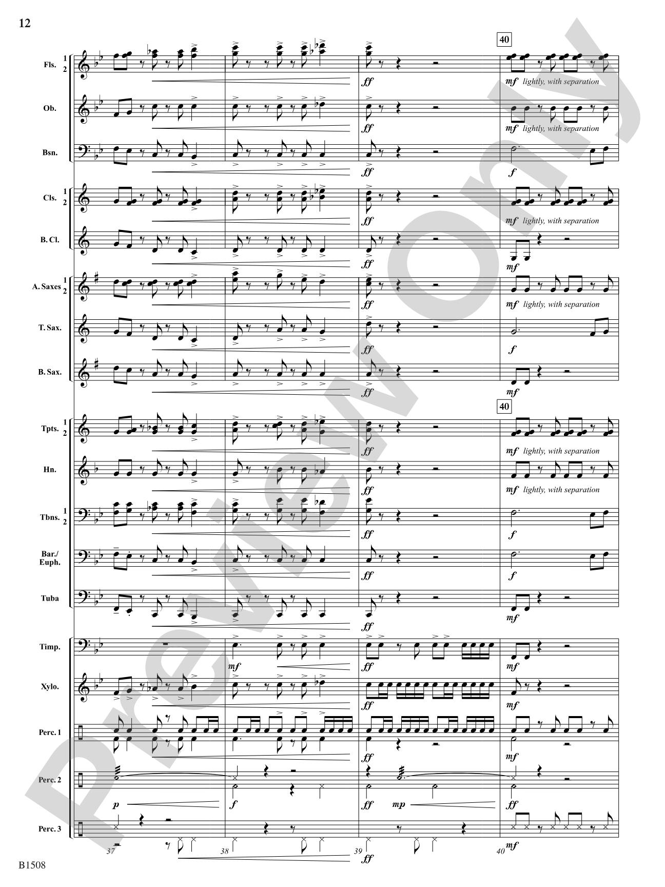 The Last Stagecoach Heist: Concert Band Conductor Score & Parts