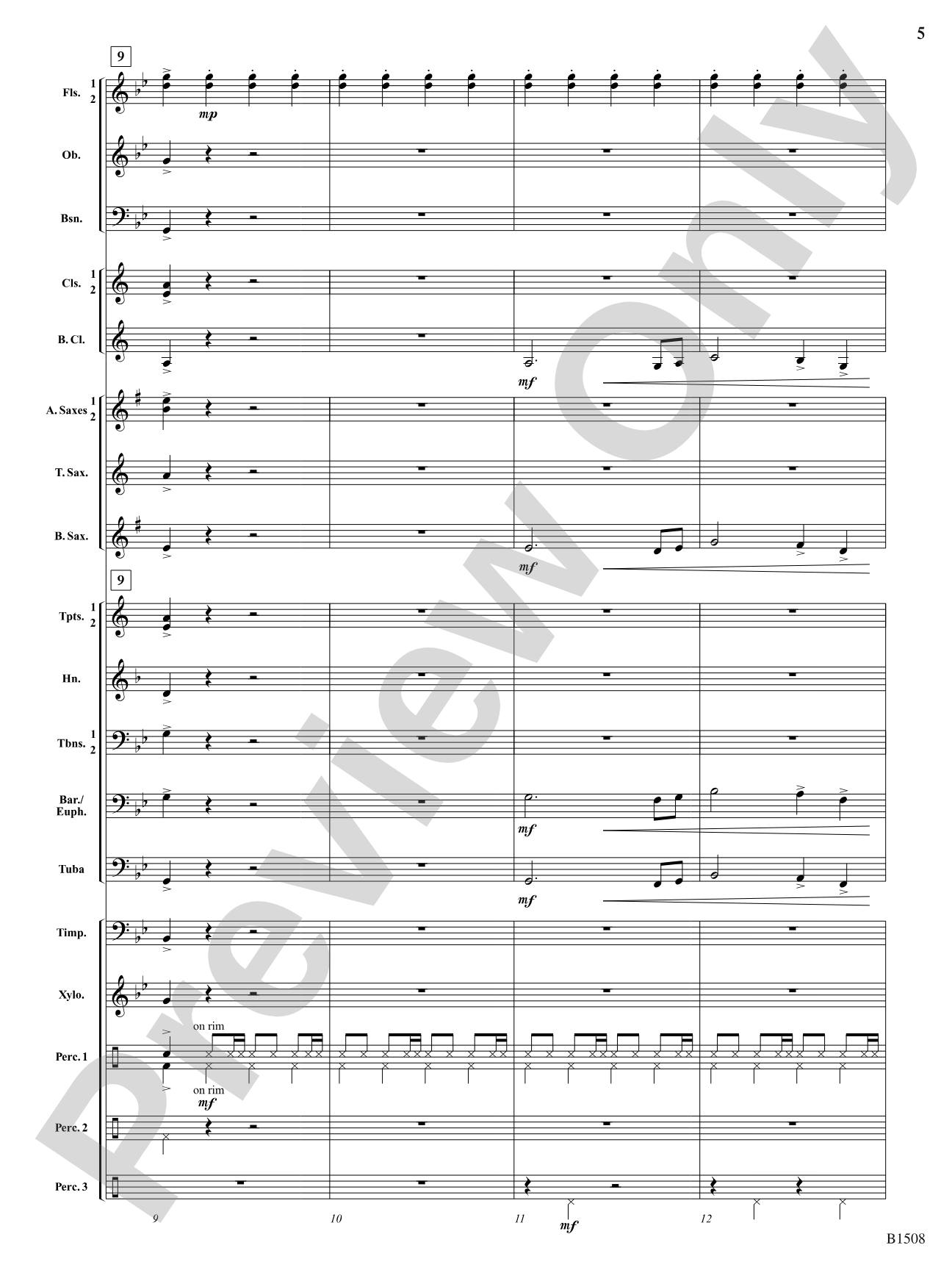 The Last Stagecoach Heist: Concert Band Conductor Score & Parts