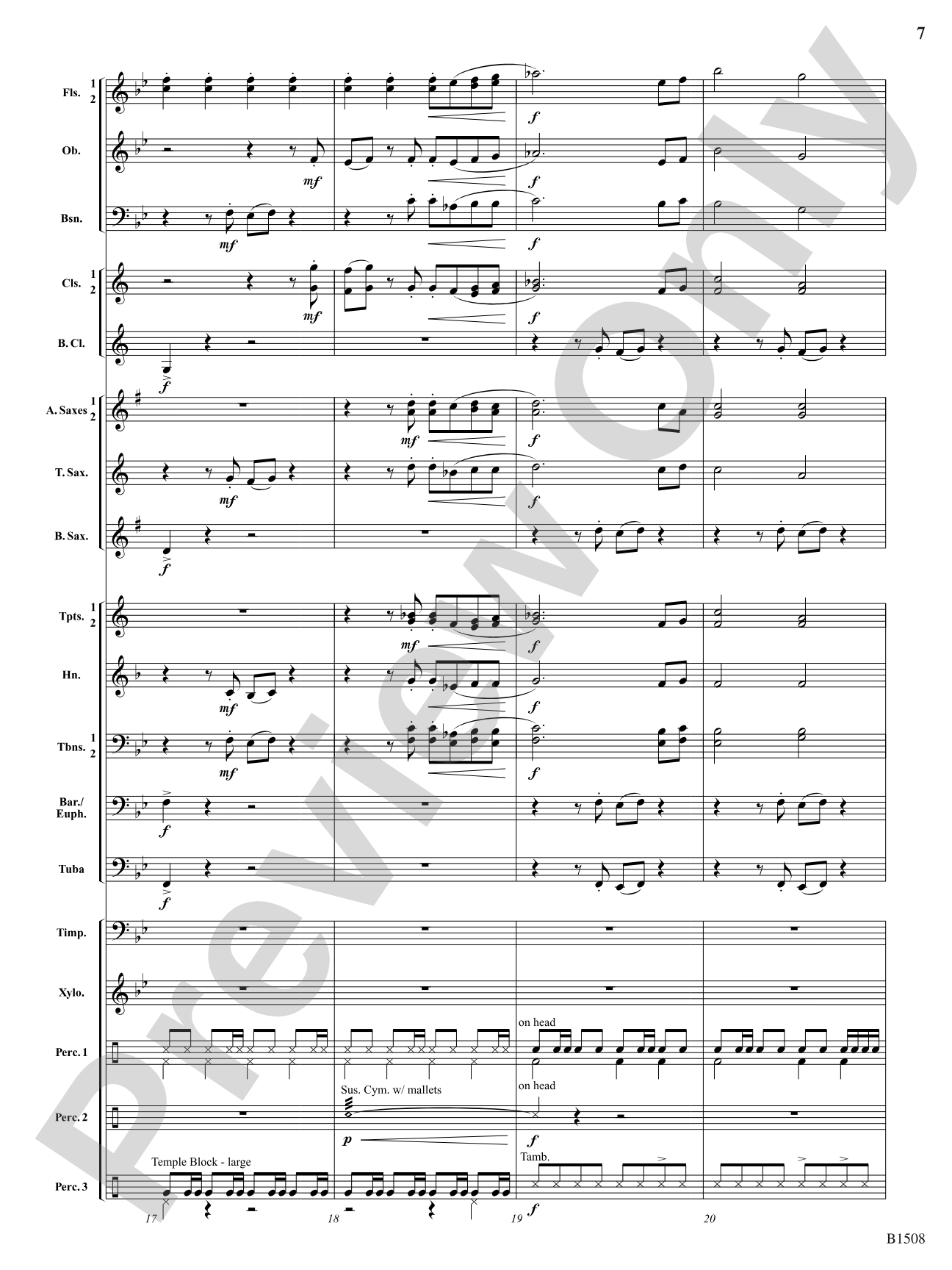 The Last Stagecoach Heist: Concert Band Conductor Score & Parts