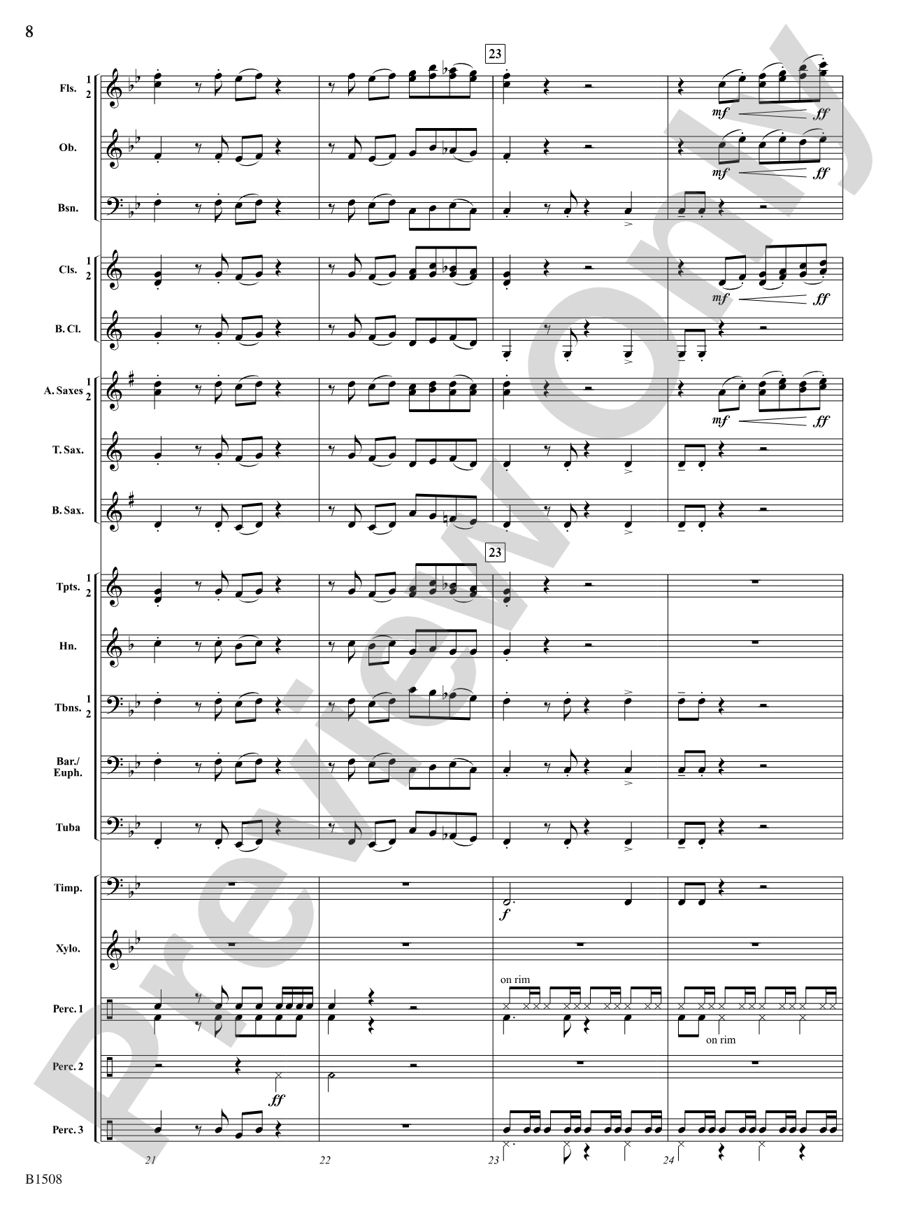 The Last Stagecoach Heist: Concert Band Conductor Score & Parts