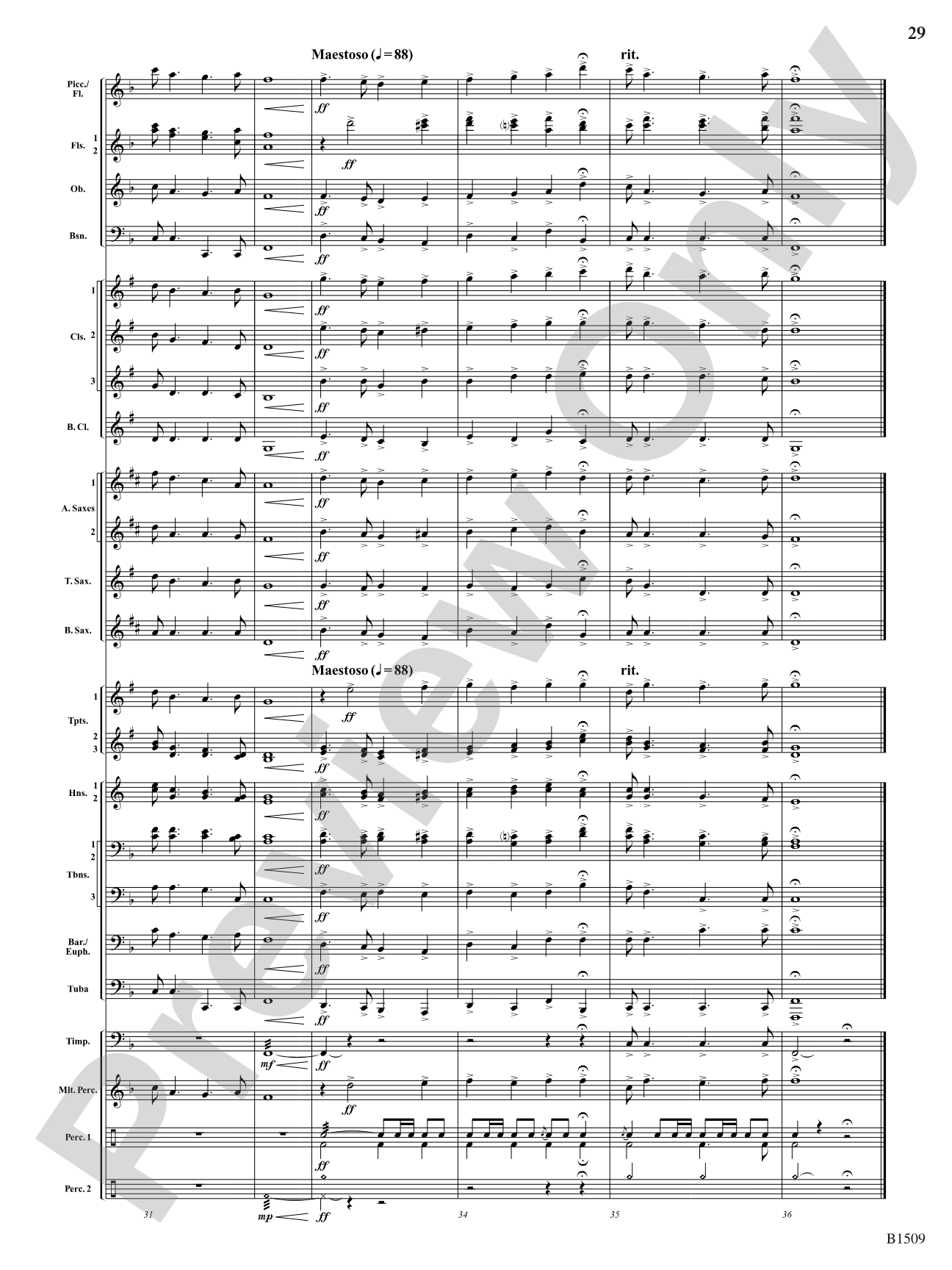 Within the Castle Walls: Concert Band Conductor Score & Parts