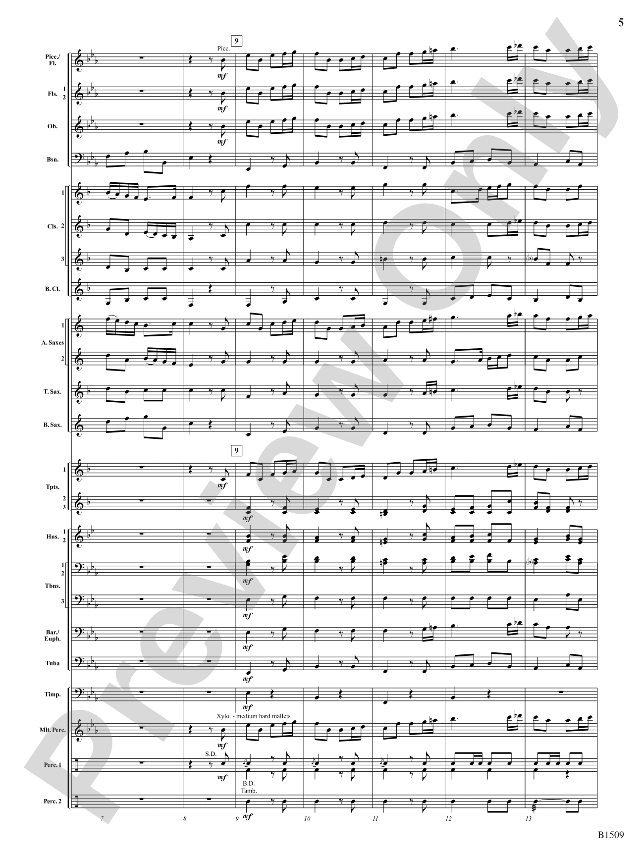 Within the Castle Walls: Concert Band Conductor Score & Parts