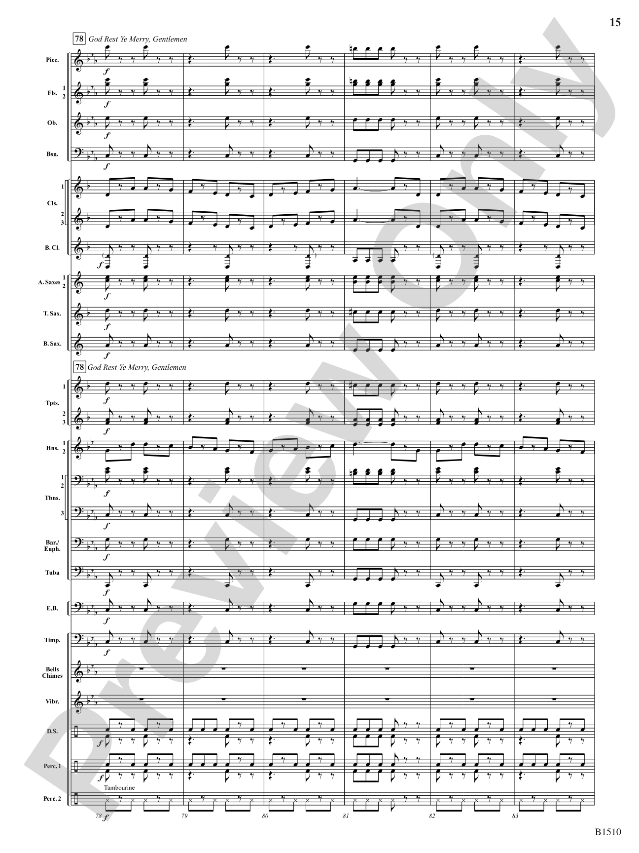 A Christmas Spectacular: Concert Band Conductor Score & Parts