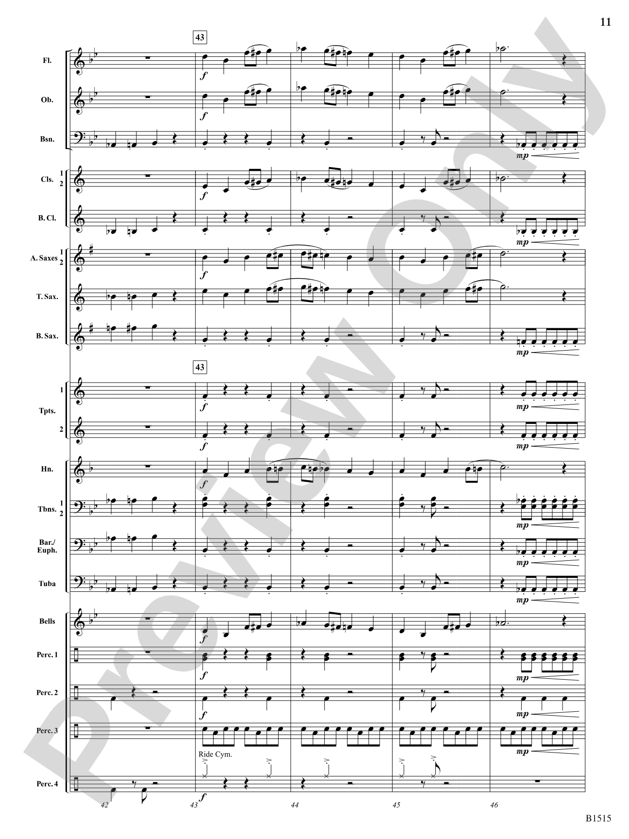 Dancing Snakes: Concert Band Conductor Score & Parts