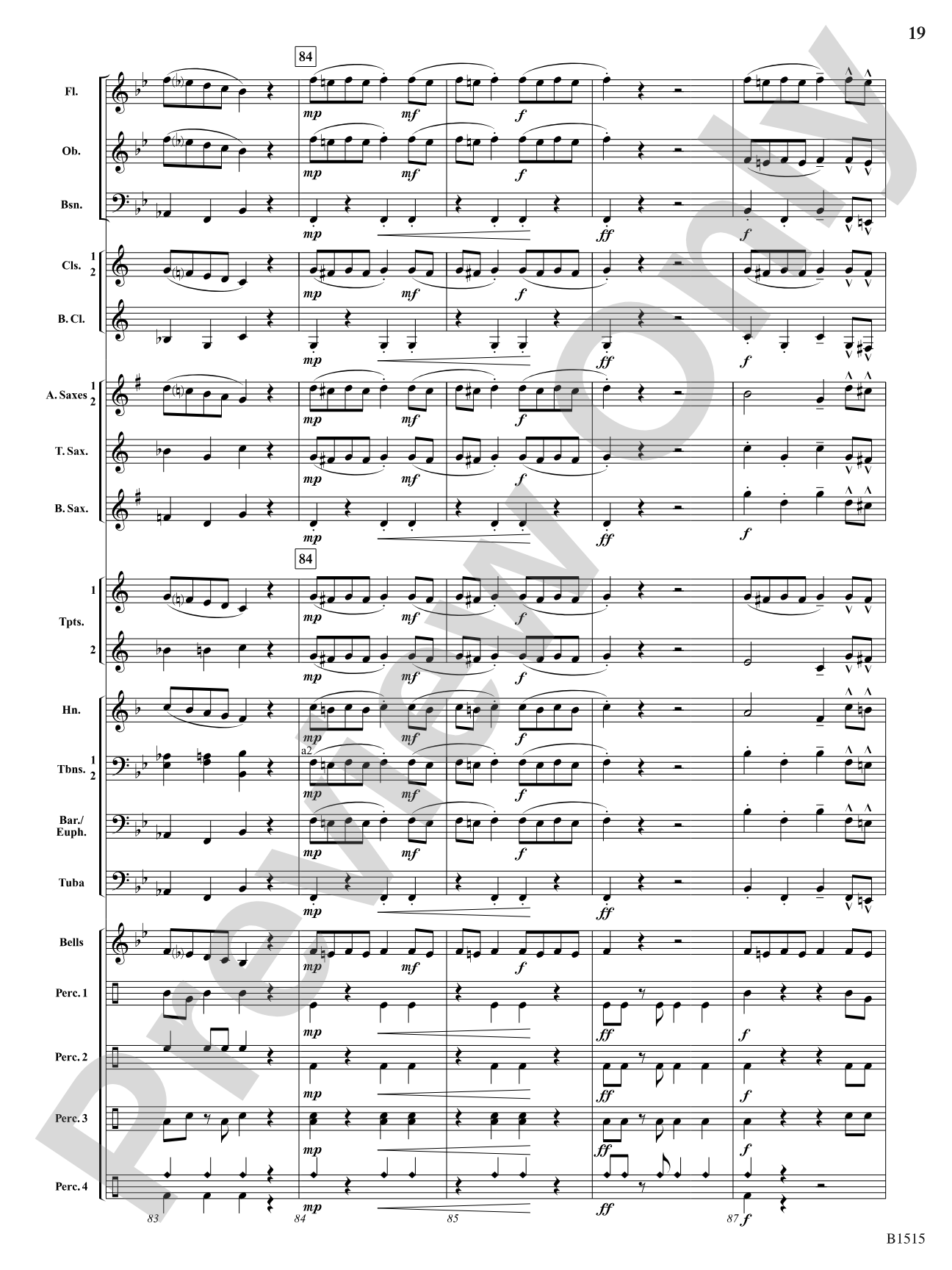Dancing Snakes: Concert Band Conductor Score & Parts