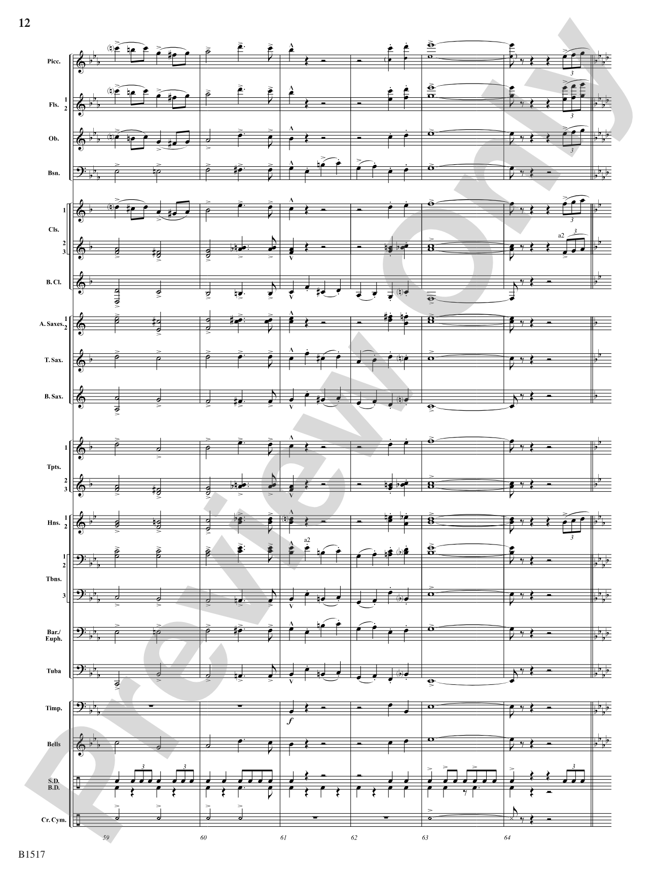 Master of the March: Concert Band Conductor Score & Parts