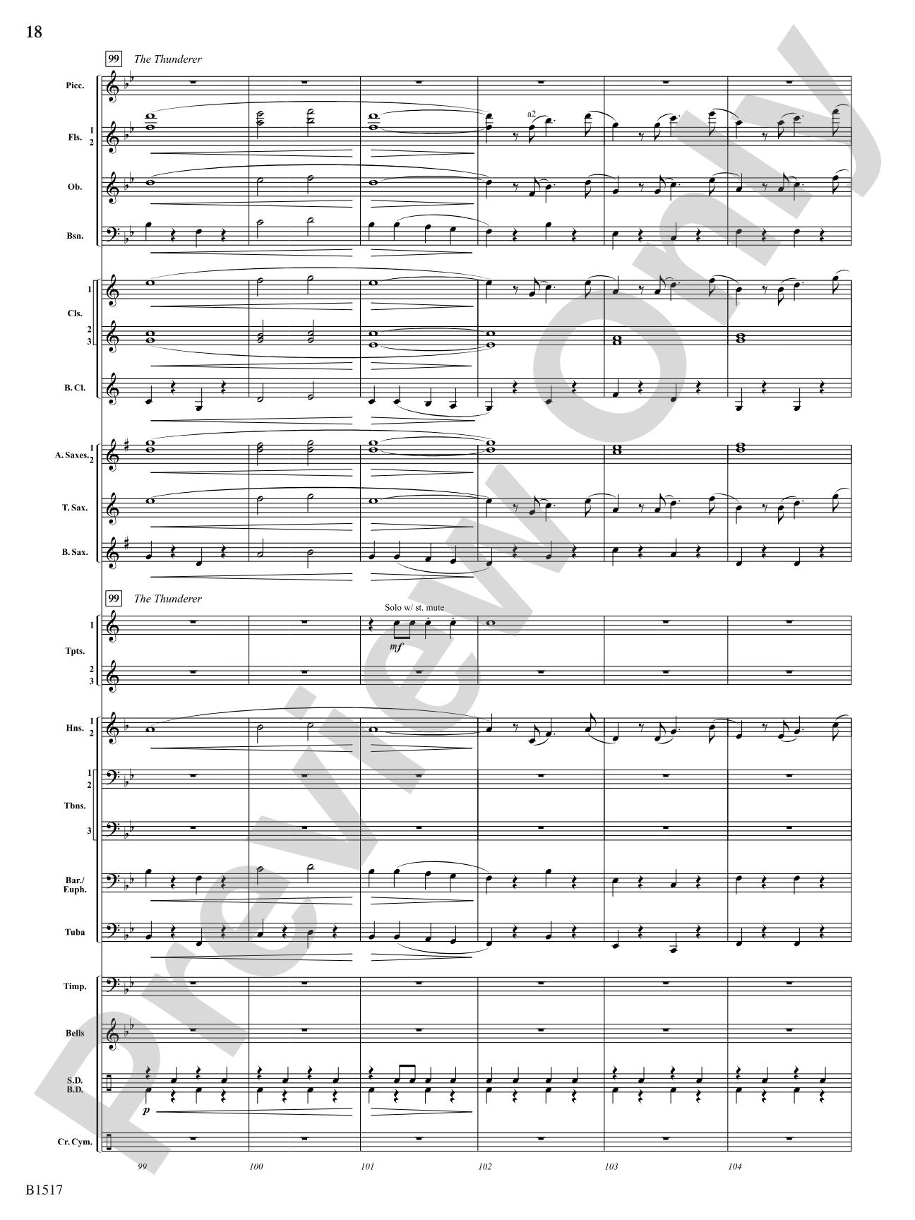 Master of the March: Concert Band Conductor Score & Parts