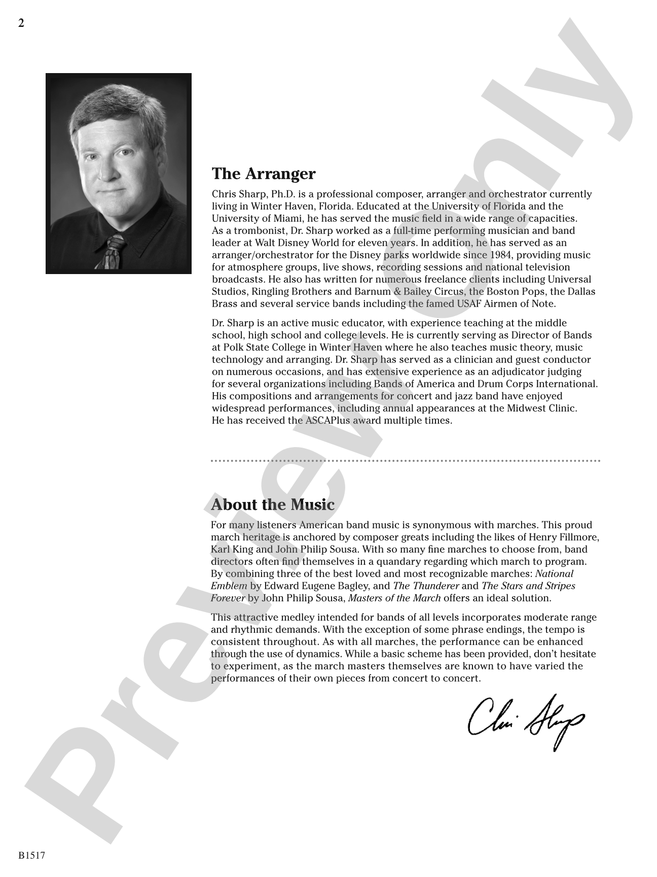 Master of the March: Concert Band Conductor Score & Parts
