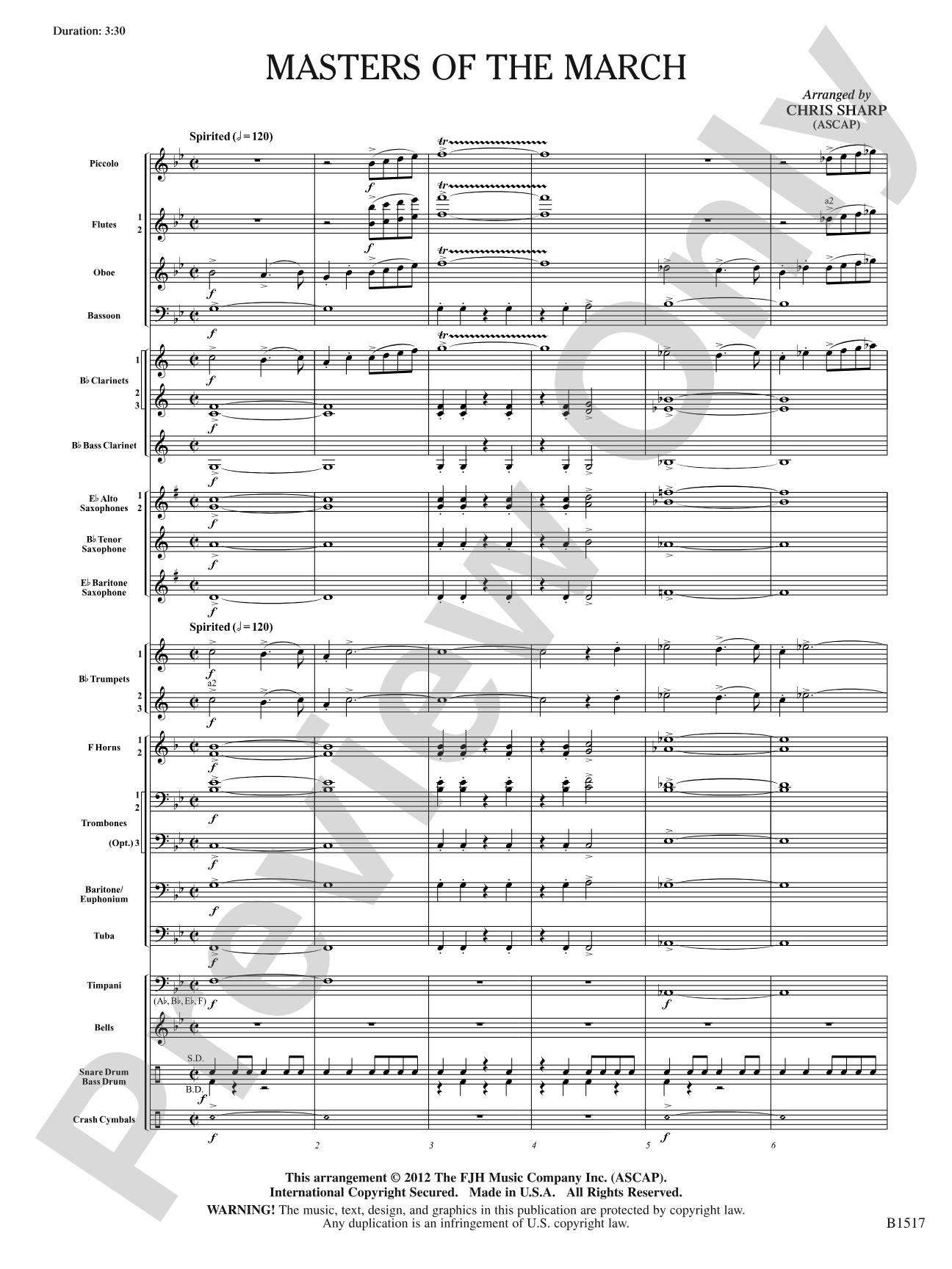 Master of the March: Concert Band Conductor Score & Parts