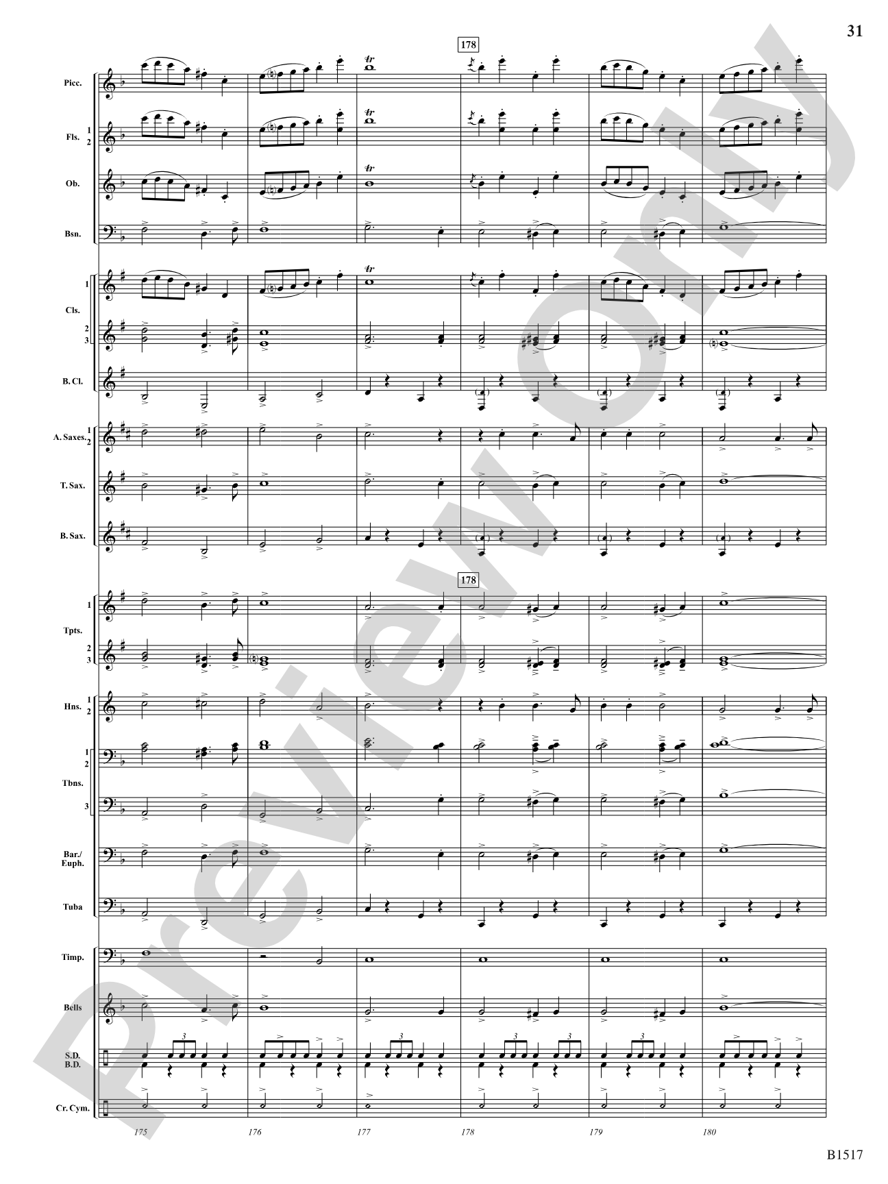 Master of the March: Concert Band Conductor Score & Parts