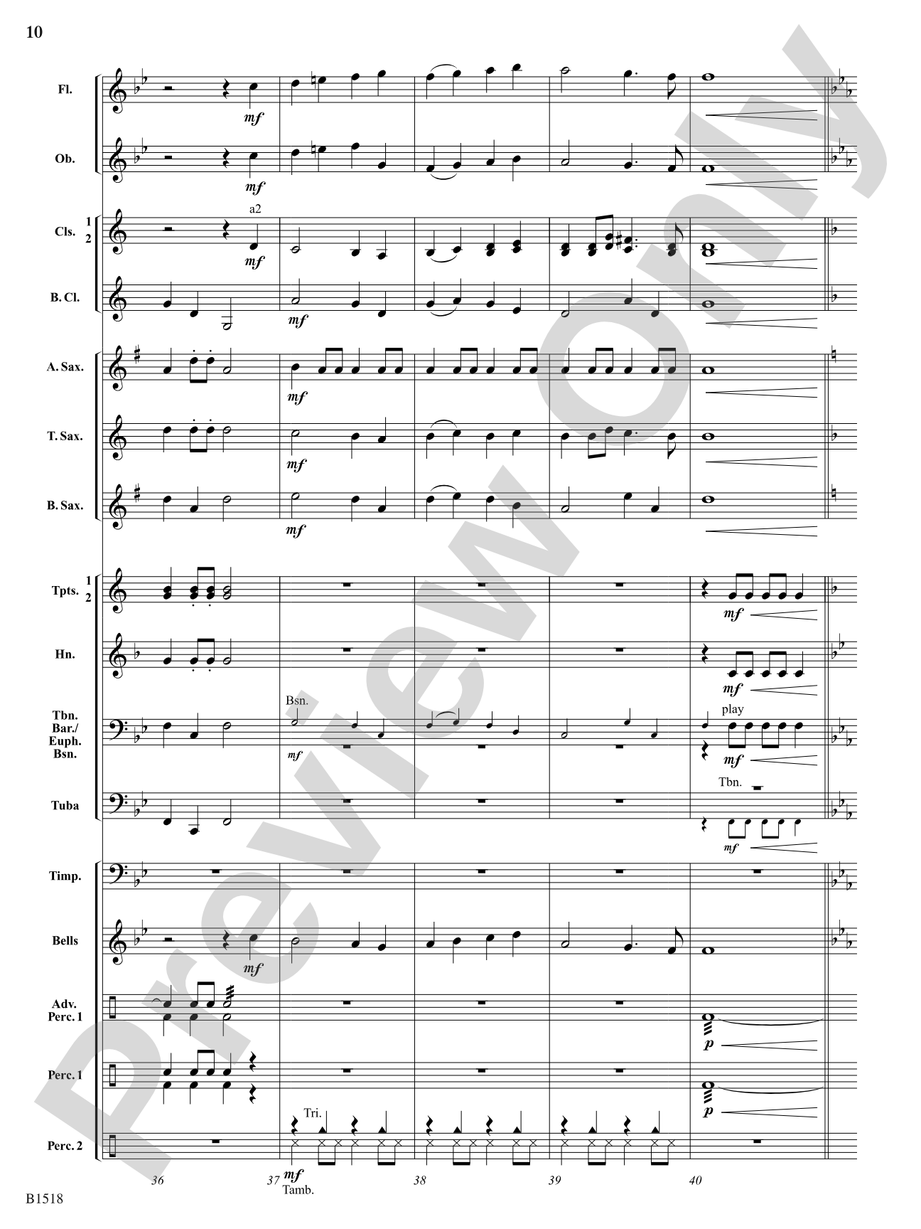 Hark!: Concert Band Conductor Score & Parts