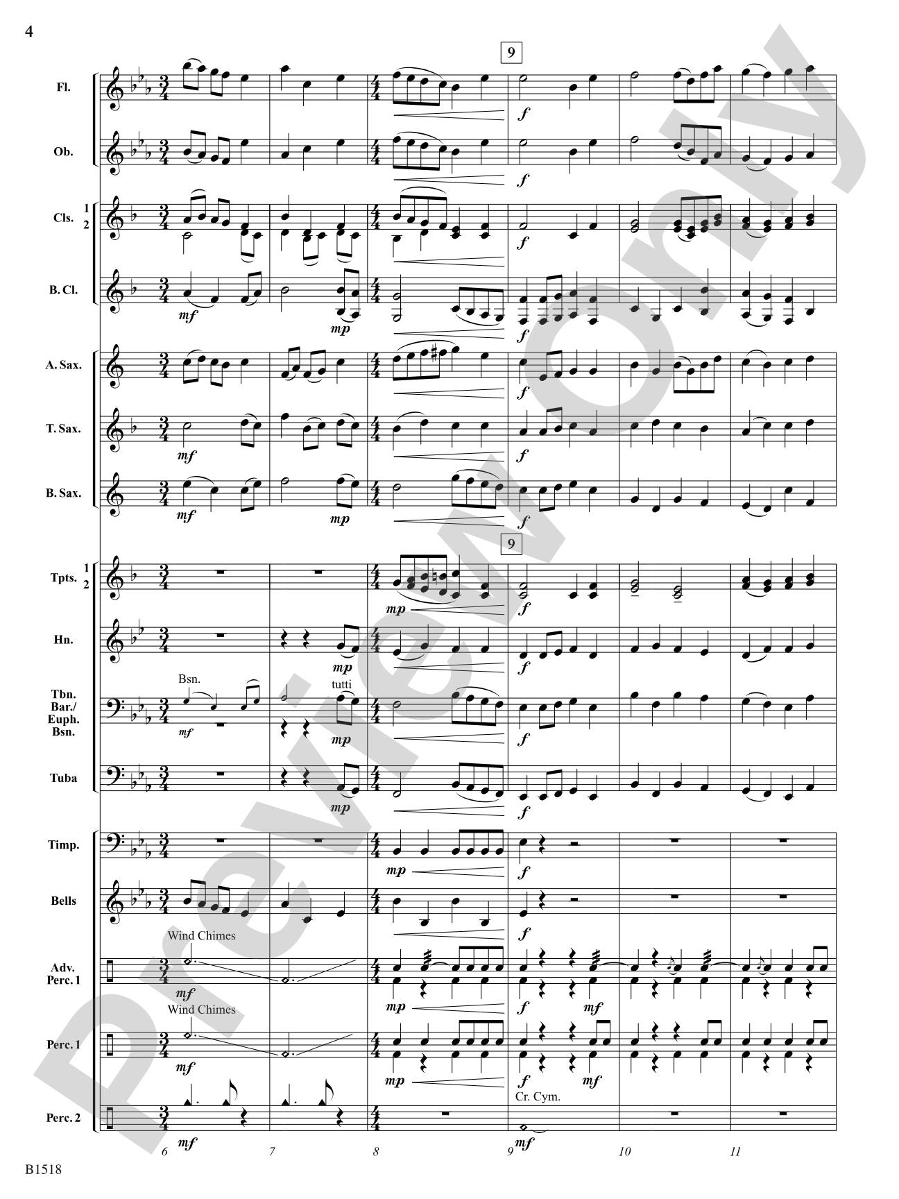 Hark!: Concert Band Conductor Score & Parts