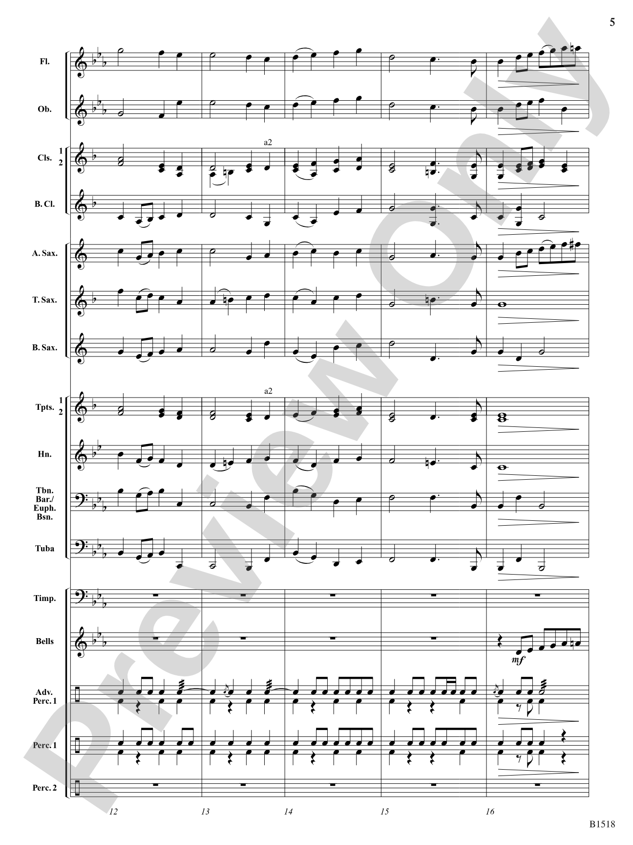 Hark!: Concert Band Conductor Score & Parts