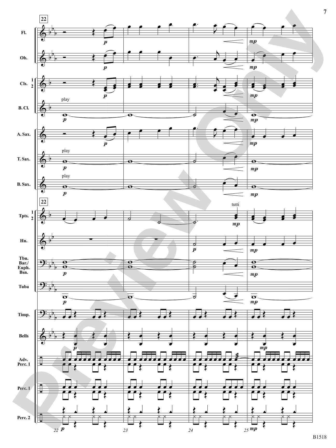 Hark!: Concert Band Conductor Score & Parts