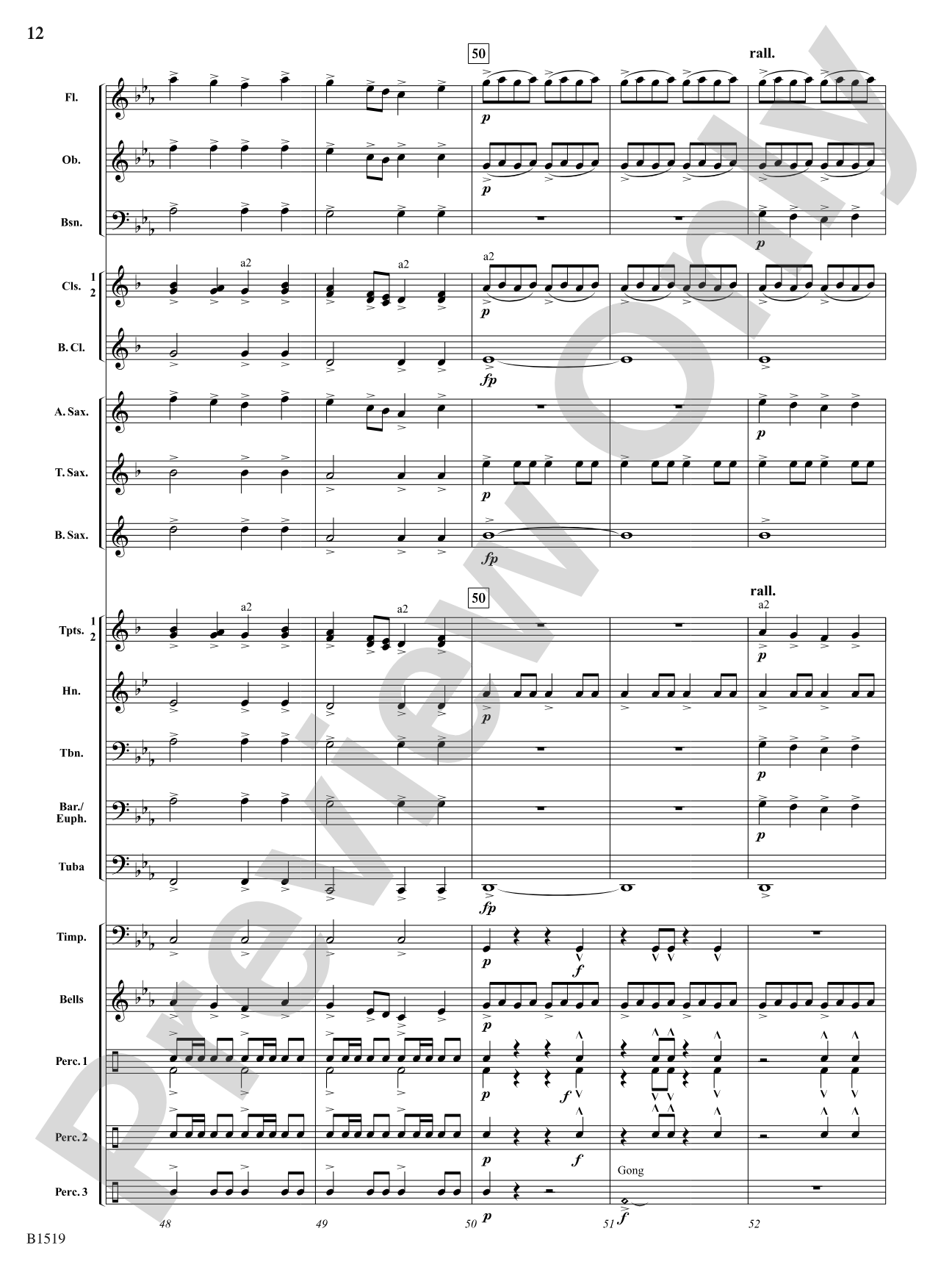 Castle Gate, 1924: Concert Band Conductor Score & Parts