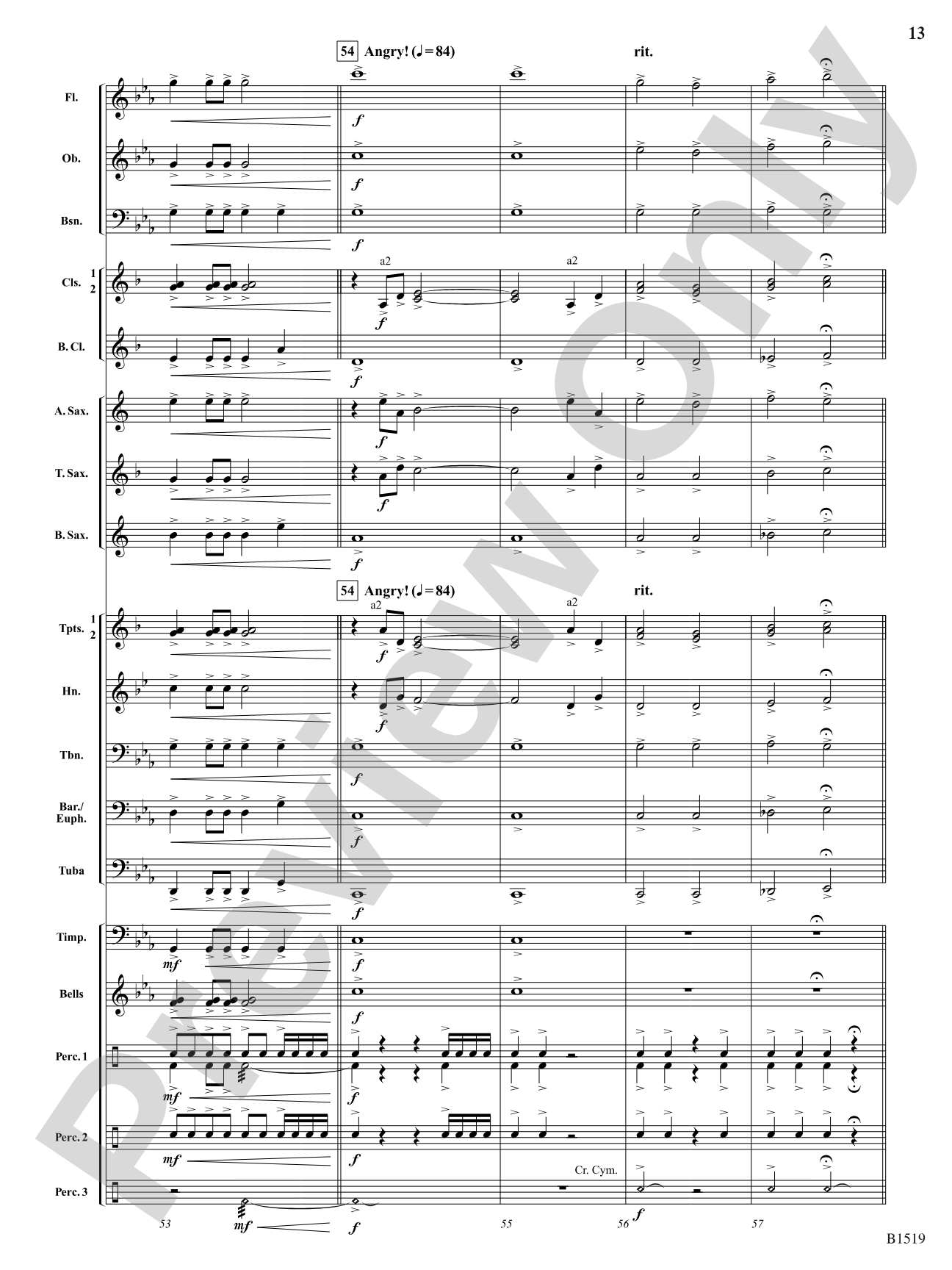 Castle Gate, 1924: Concert Band Conductor Score & Parts