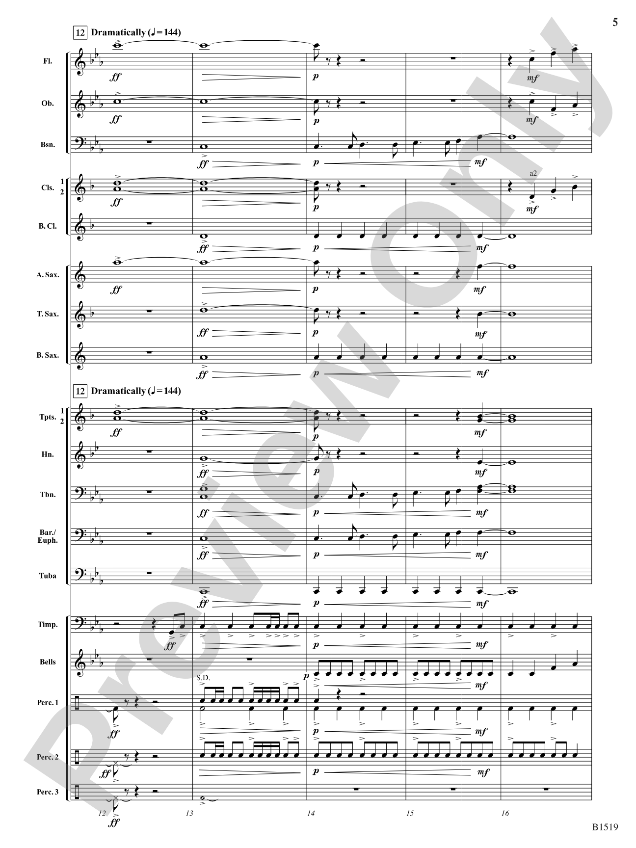 Castle Gate, 1924: Concert Band Conductor Score & Parts