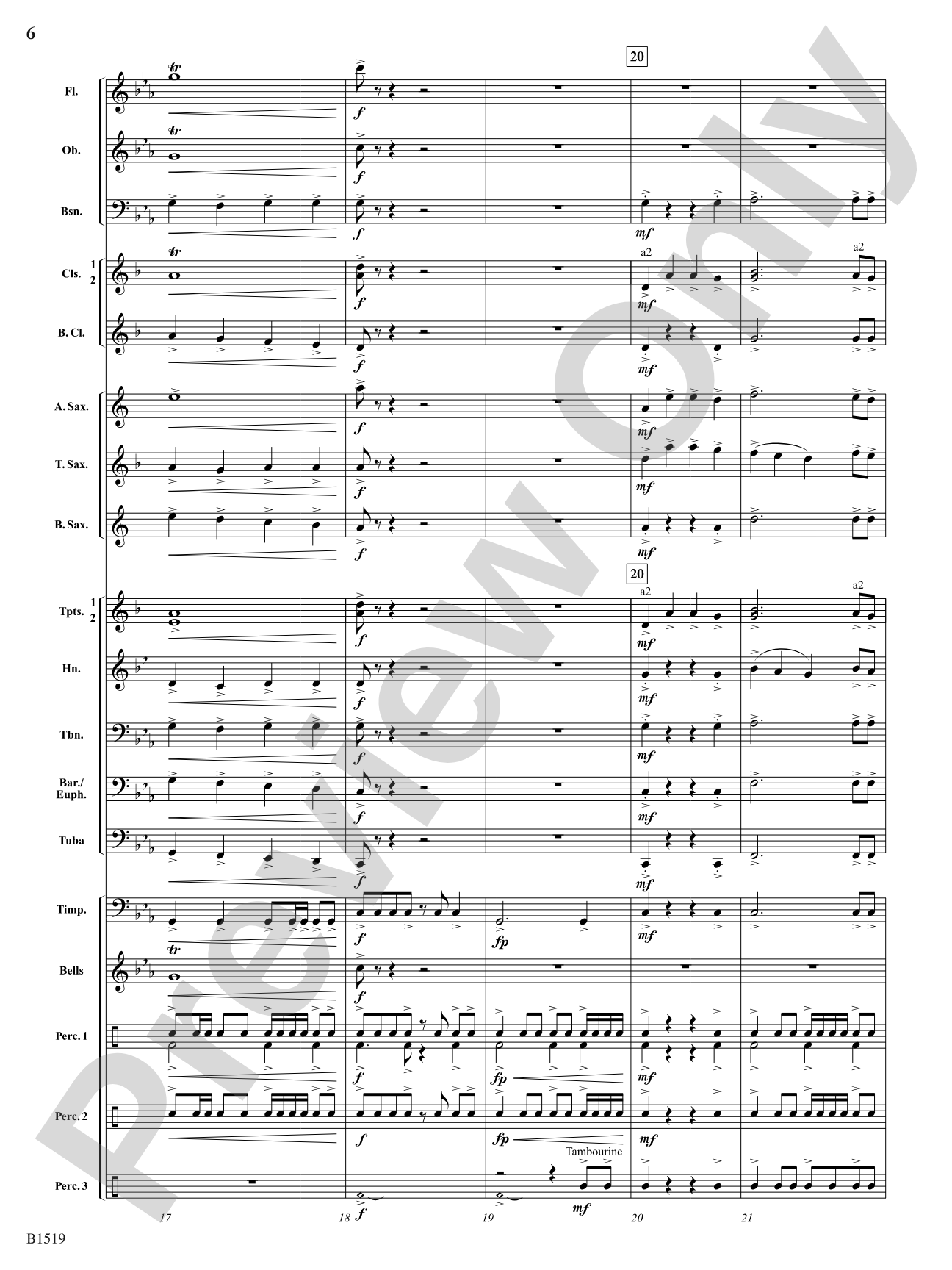 Castle Gate, 1924: Concert Band Conductor Score & Parts