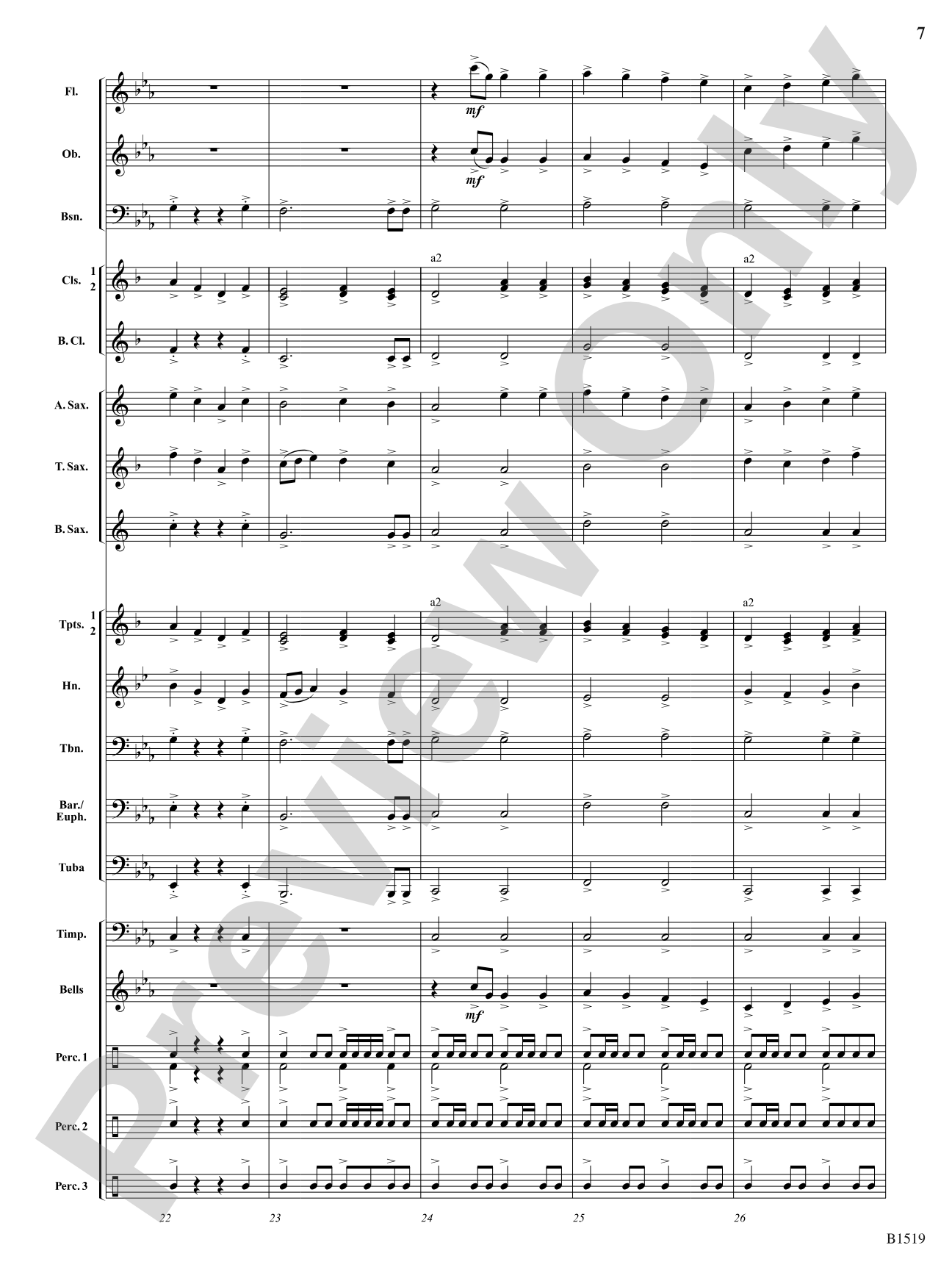 Castle Gate, 1924: Concert Band Conductor Score & Parts
