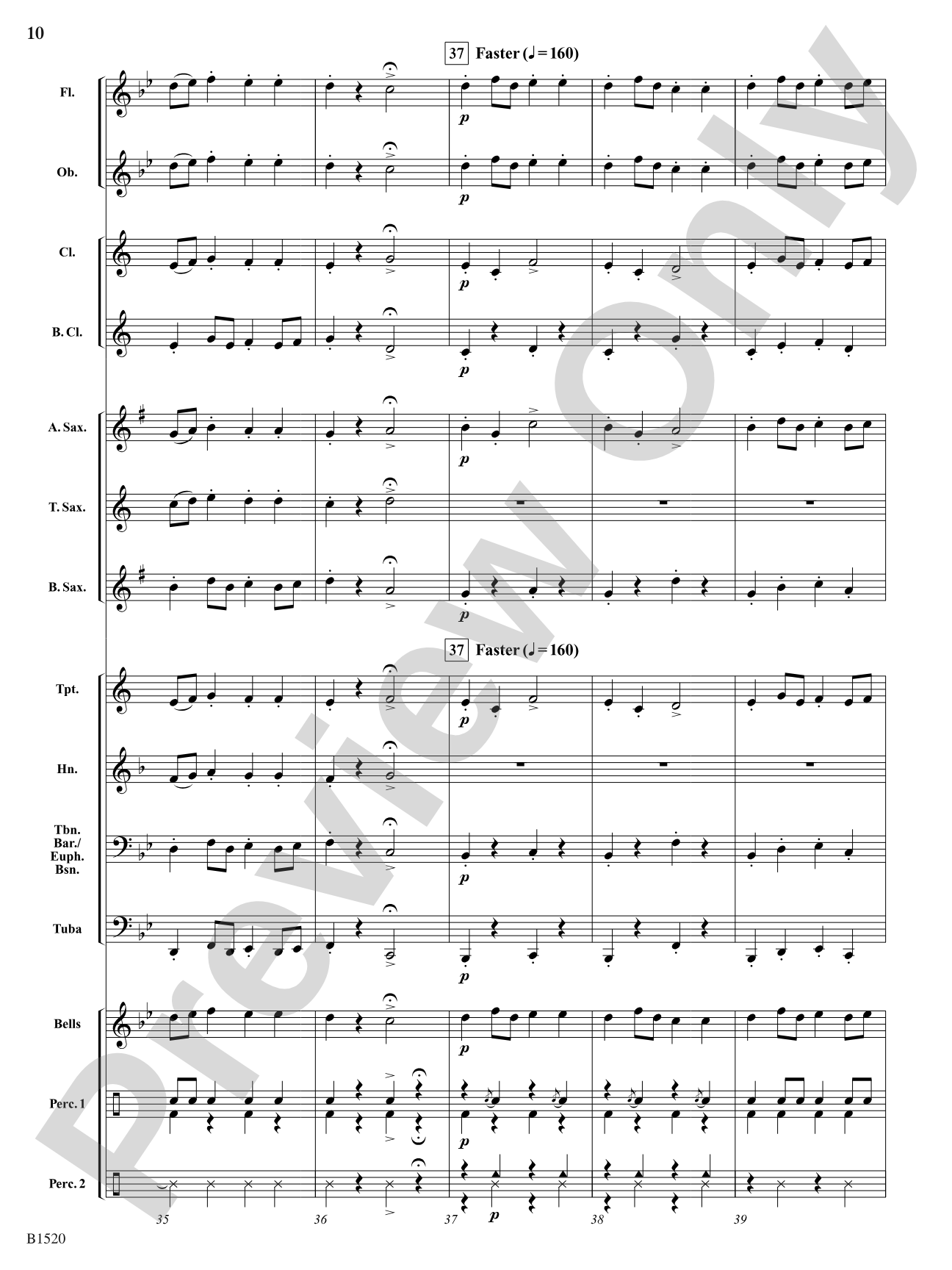 Shepherd's Hey: Concert Band Conductor Score & Parts