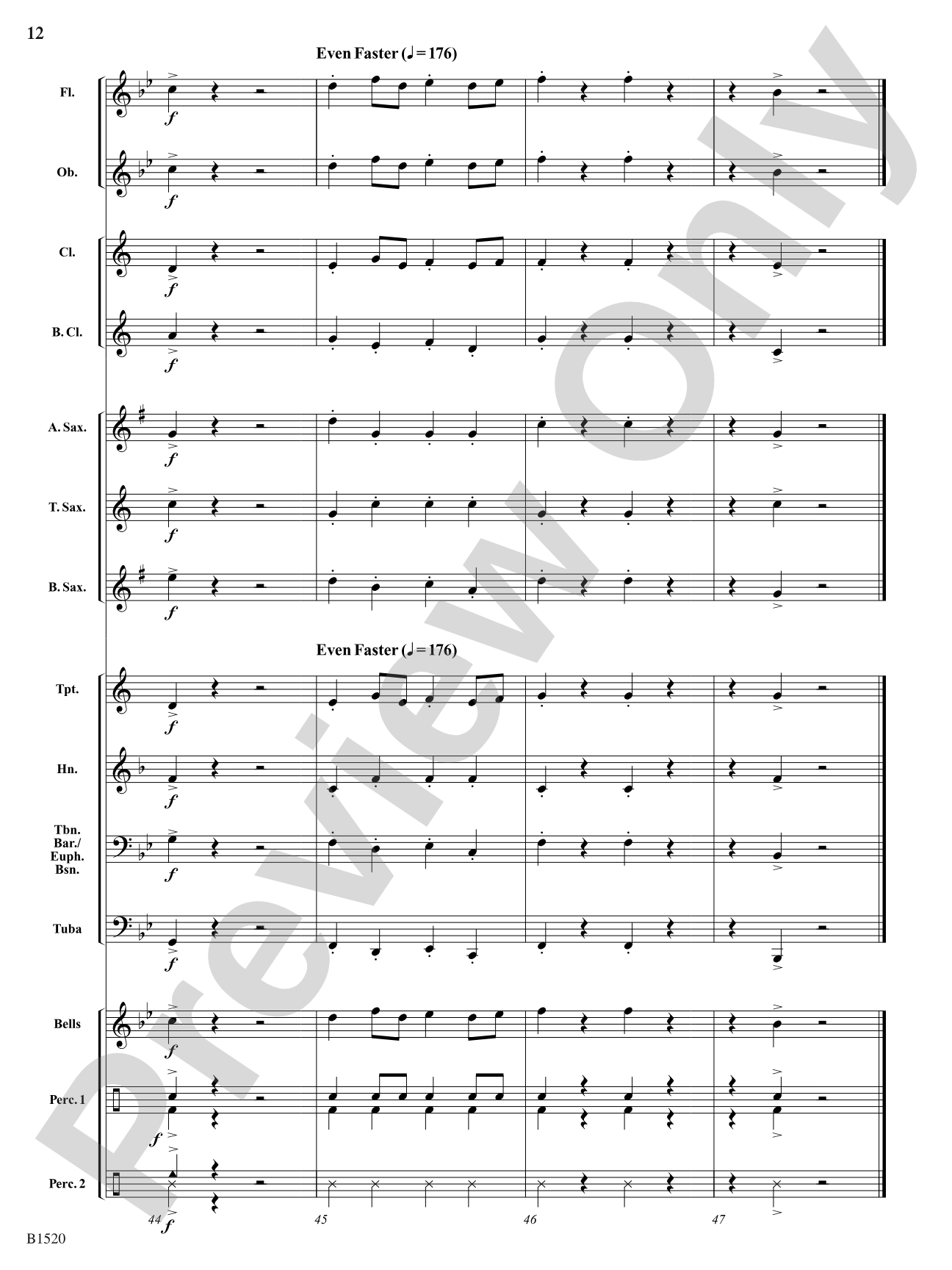 Shepherd's Hey: Concert Band Conductor Score & Parts