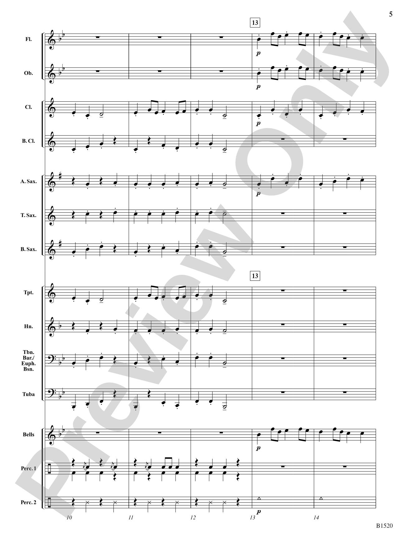 Shepherd's Hey: Concert Band Conductor Score & Parts
